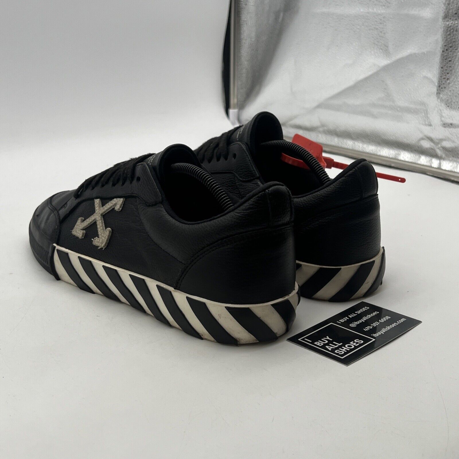 Size 11 - Off-White™ "Do You Cheer" Black Low Sneakers 1029of44