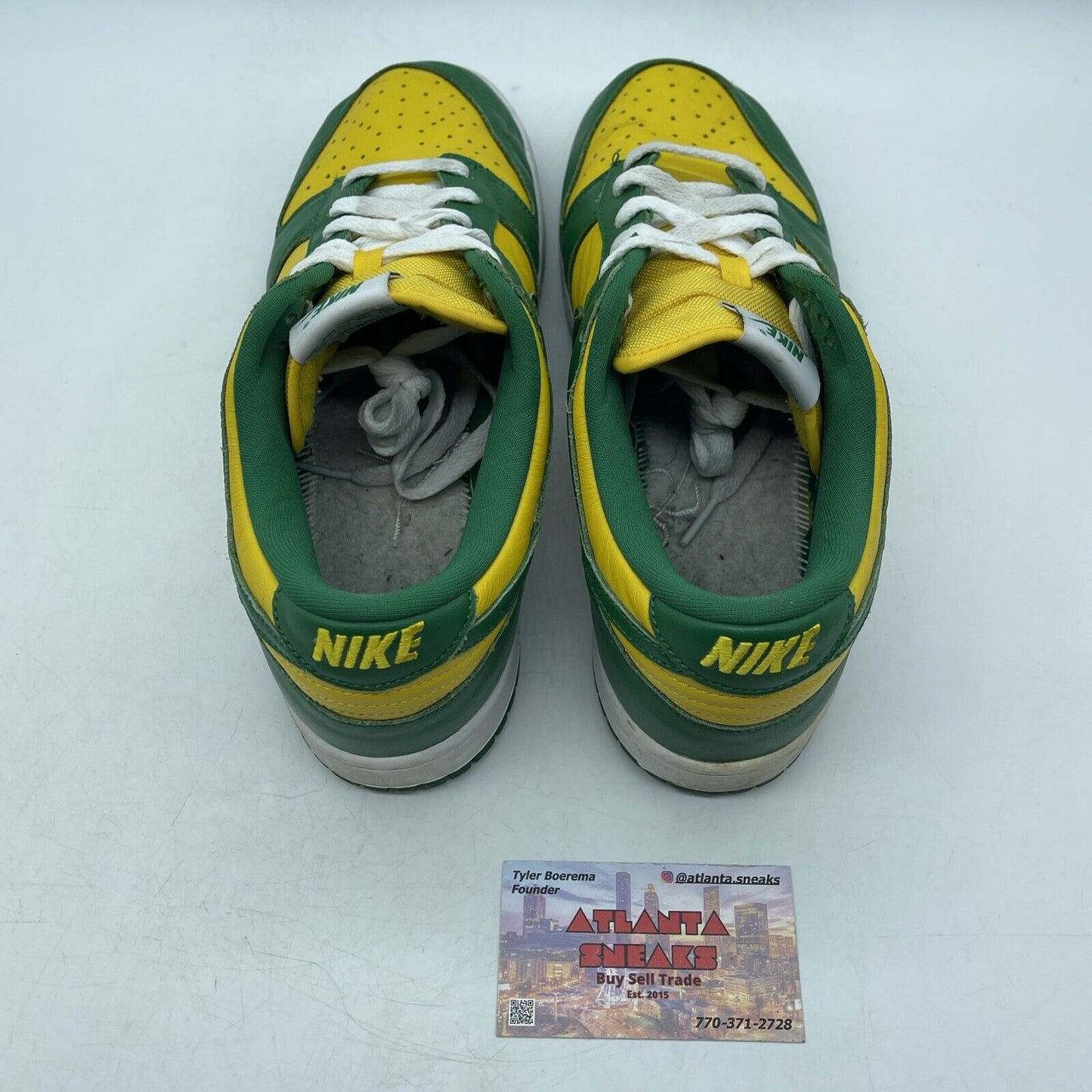 Size 8.5 - Nike Dunk SP 2020 Low Brazil Green Yellow White (CU1727-700)