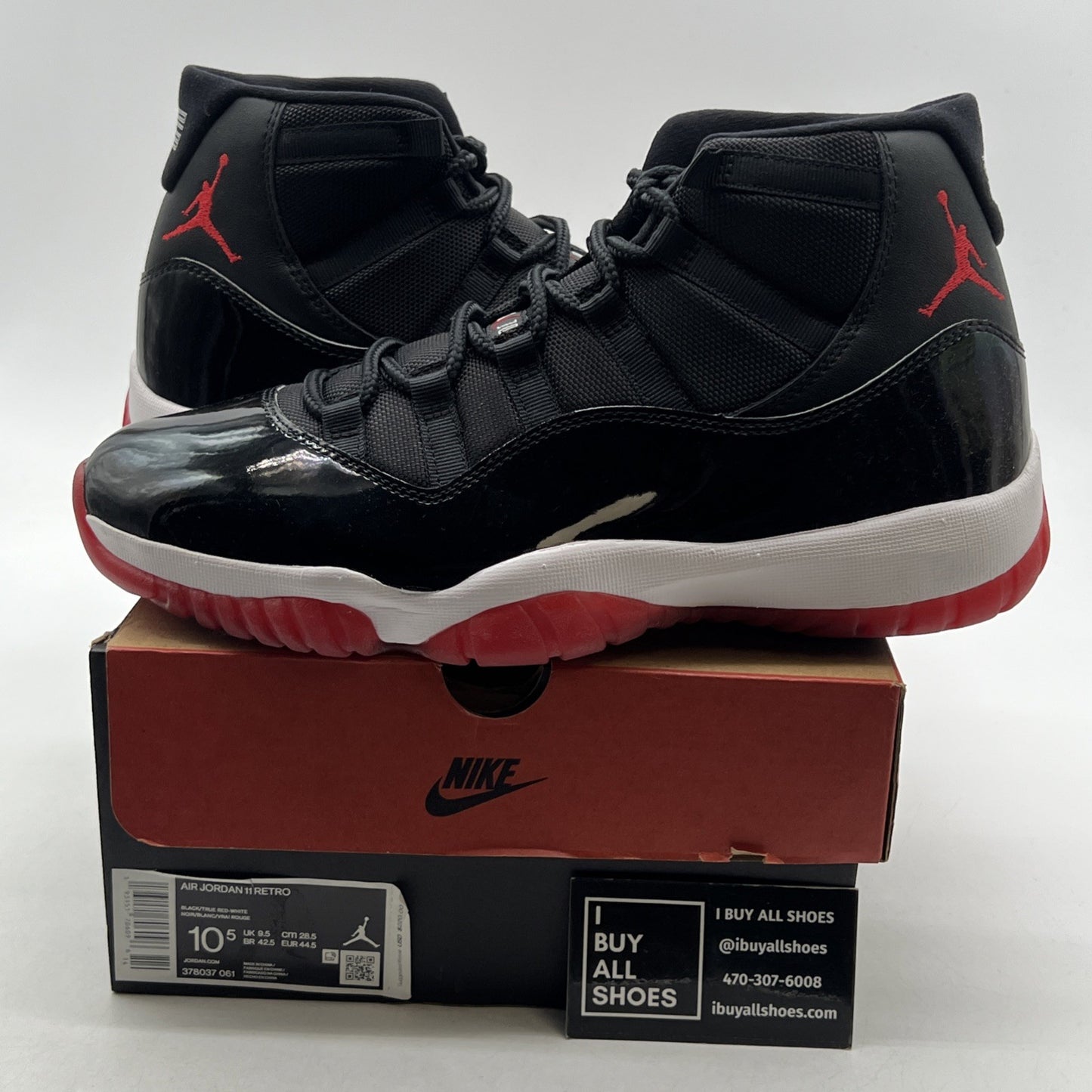 Size 10.5 - Air Jordan 11 Retro High Bred (378037-061)