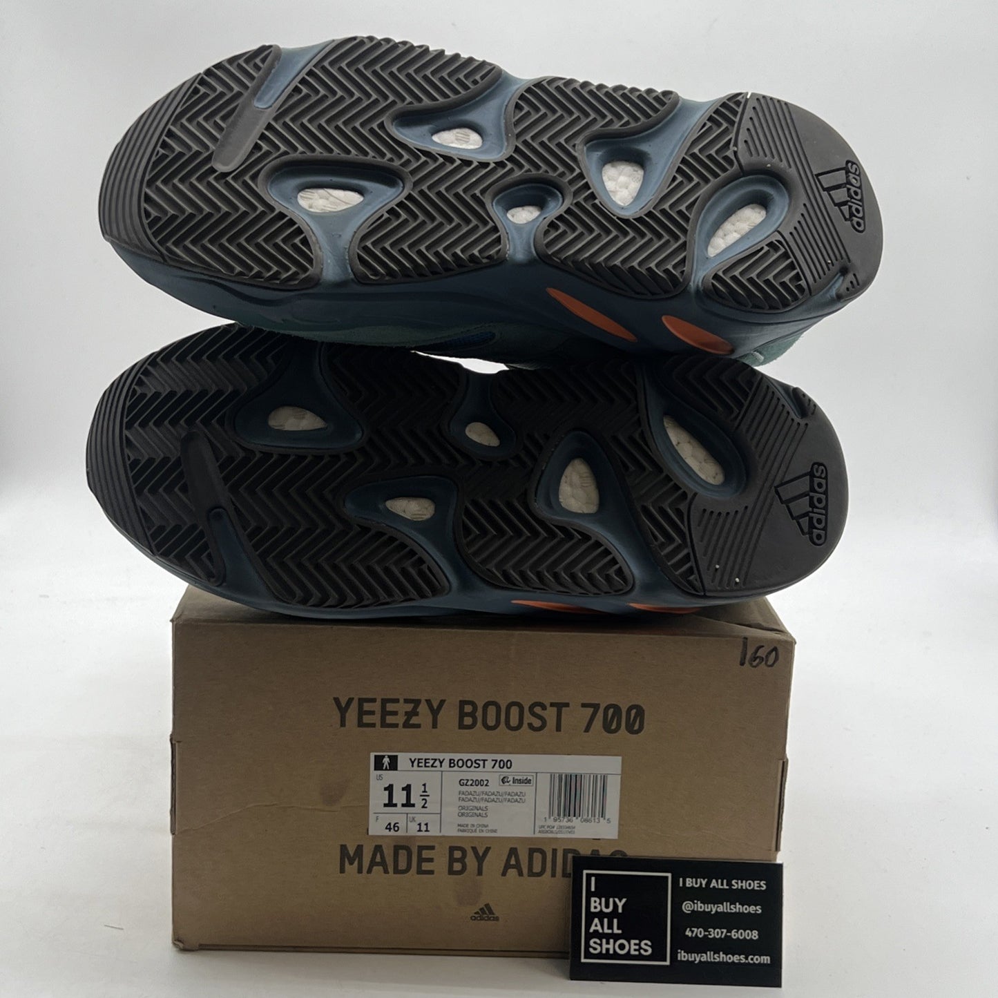 Size 11.5 - adidas Yeezy Boost 700 Faded Azure (GZ2002)