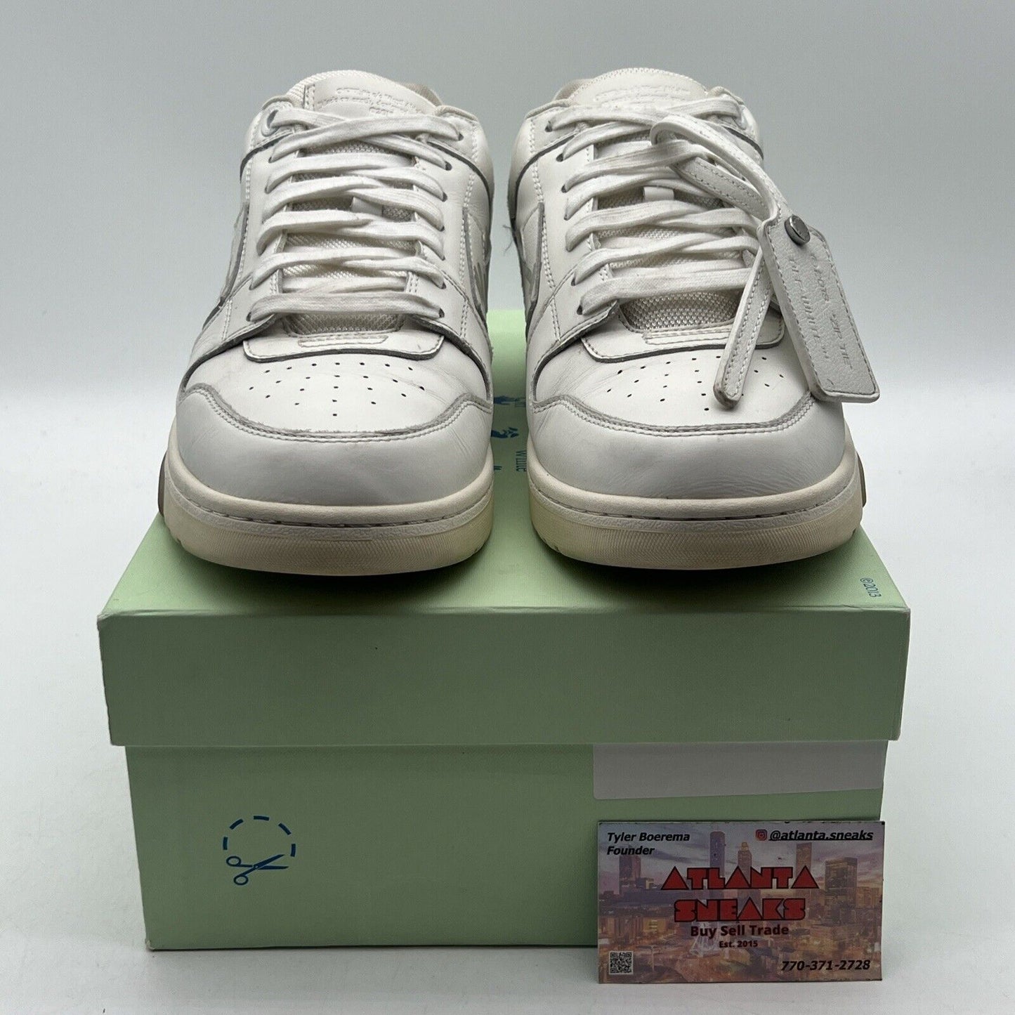 Size 11 - Off-White Out Of Office Specials Low White Grey OMIA189F-21LEA003-0101