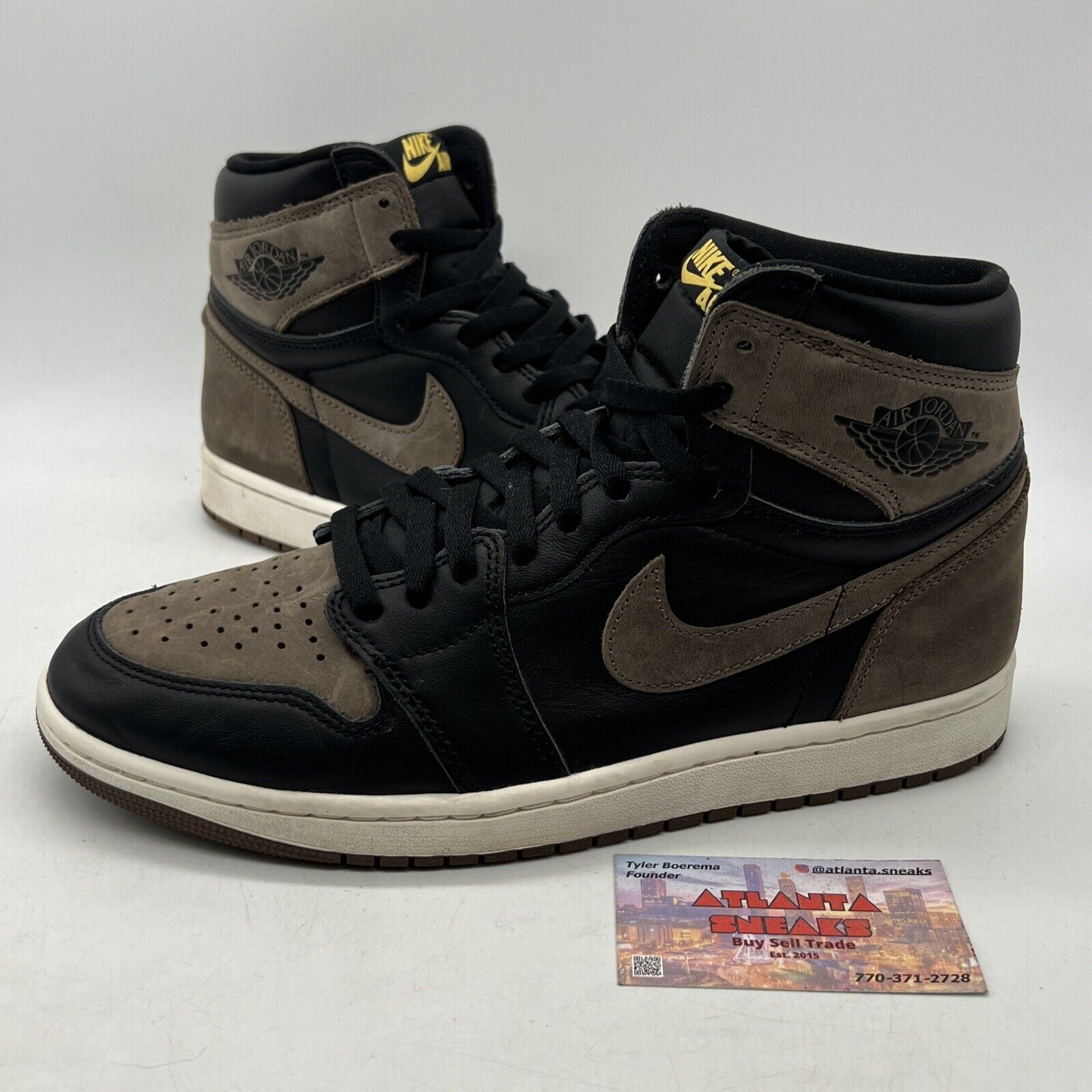 Size 10 - Jordan 1 Retro OG High Palomino Black White Brown Leather (DZ5485-020)