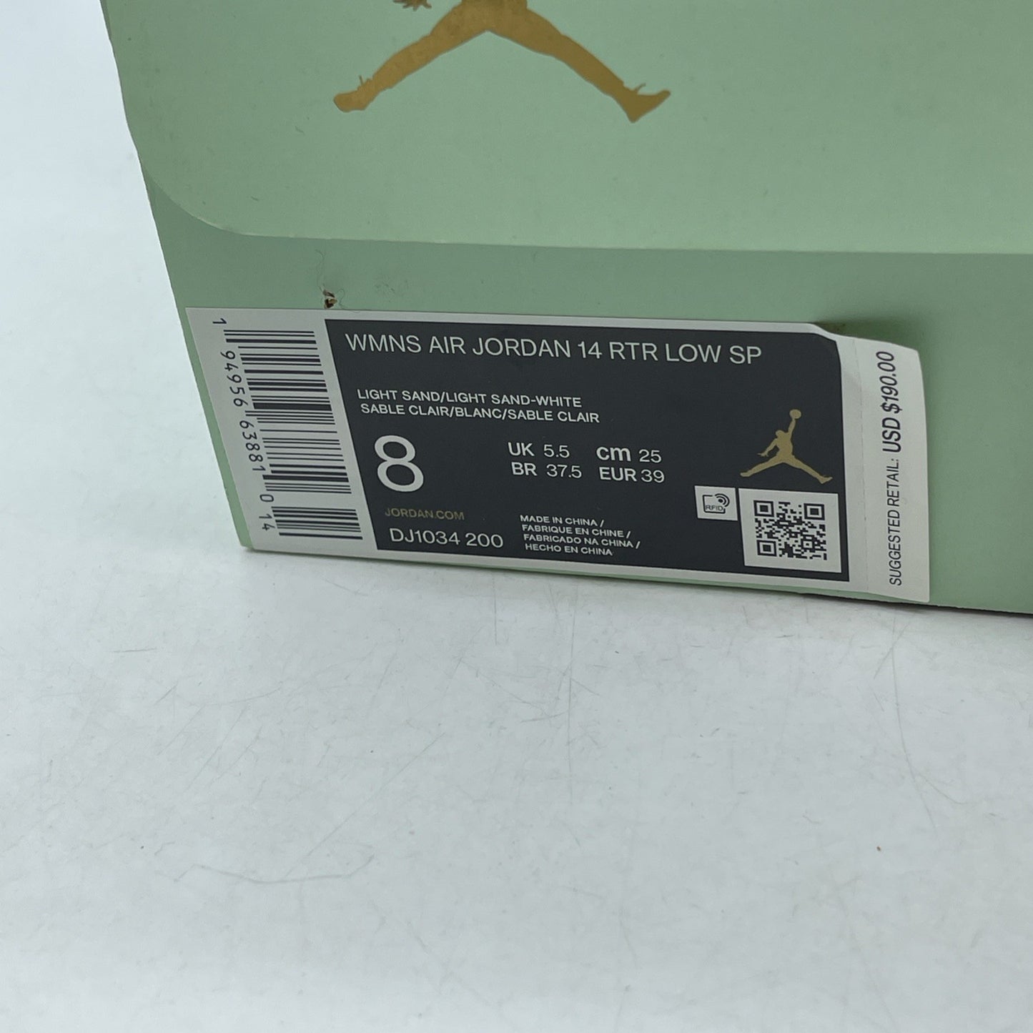 Size 8W - Aleali May x Air Jordan 14 Retro SP Low Fortune (DJ1034-200)