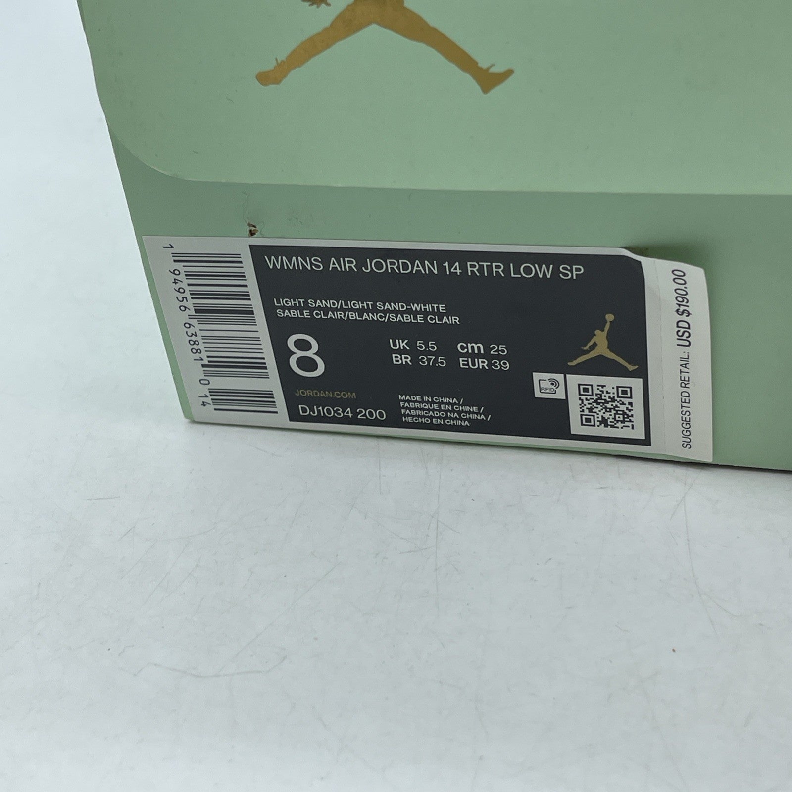 Size 8W - Aleali May x Air Jordan 14 Retro SP Low Fortune (DJ1034-200)