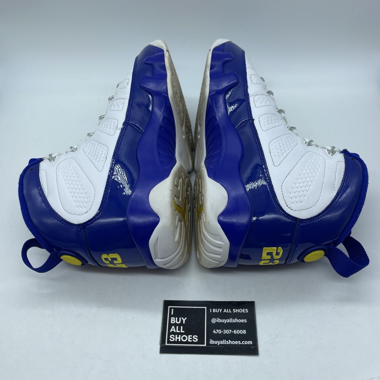 Size 11 - Air Jordan 9 Retro Kobe Blue White Yellow Leather (302370-121)