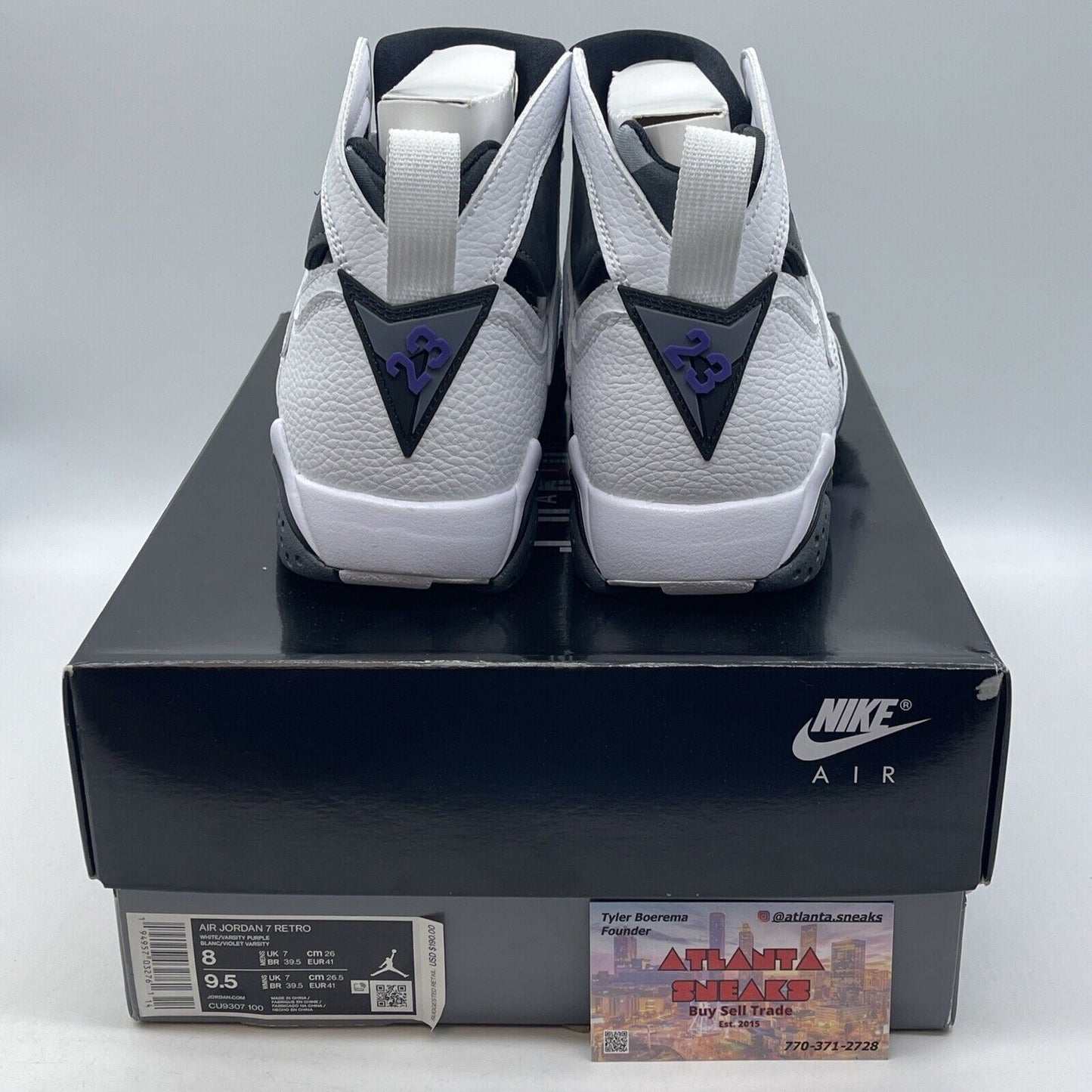 Size 8 - Air Jordan 7 Retro 2021 Flint White Grey Suede (CU9307-100)