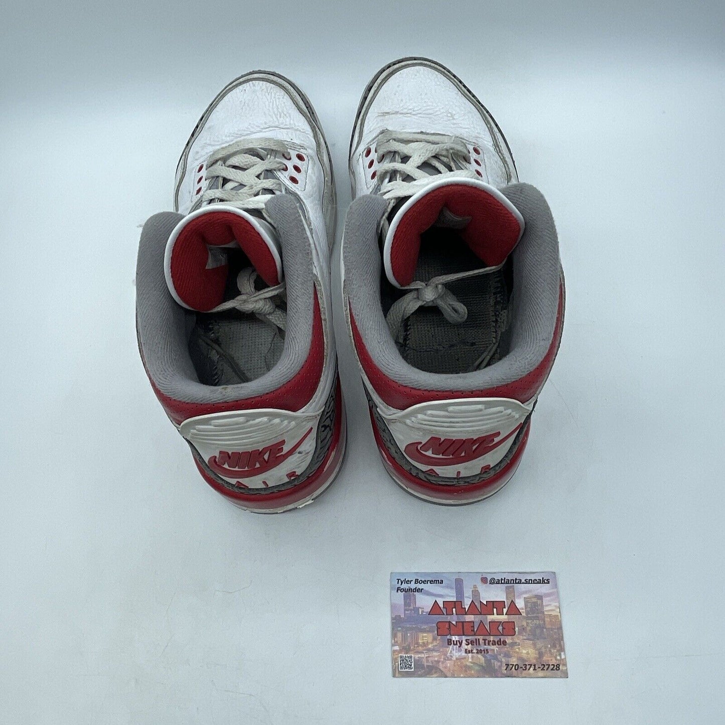 Size 9.5 - Jordan 3 Retro Mid Fire Red Grey White Leather (DN3707-160)