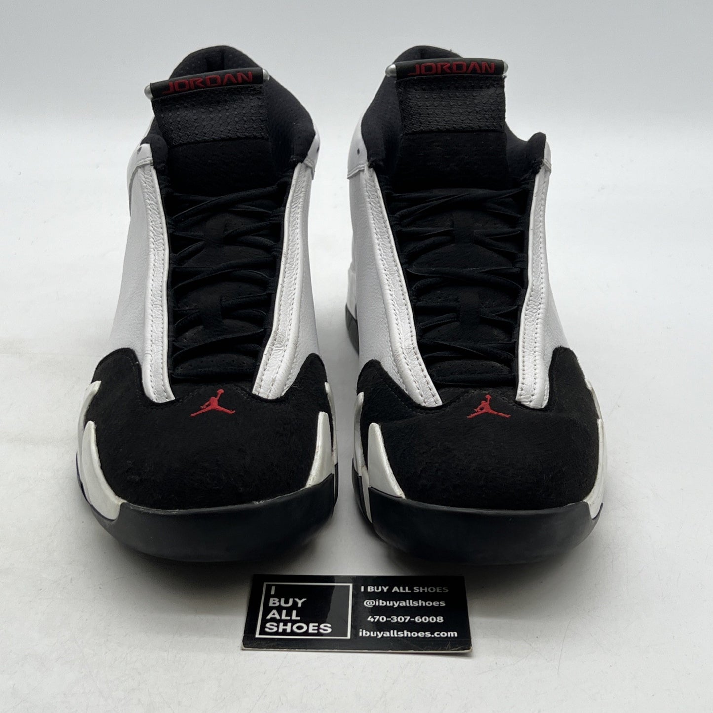 Size 14 - Air Jordan 14 Retro 2014 Black Toe (487471-102)