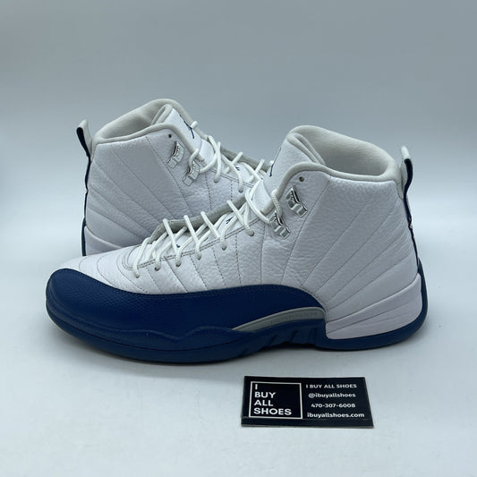 Size 11.5 - Jordan 12 Retro French Blue 2016 White Leather (130690-113)