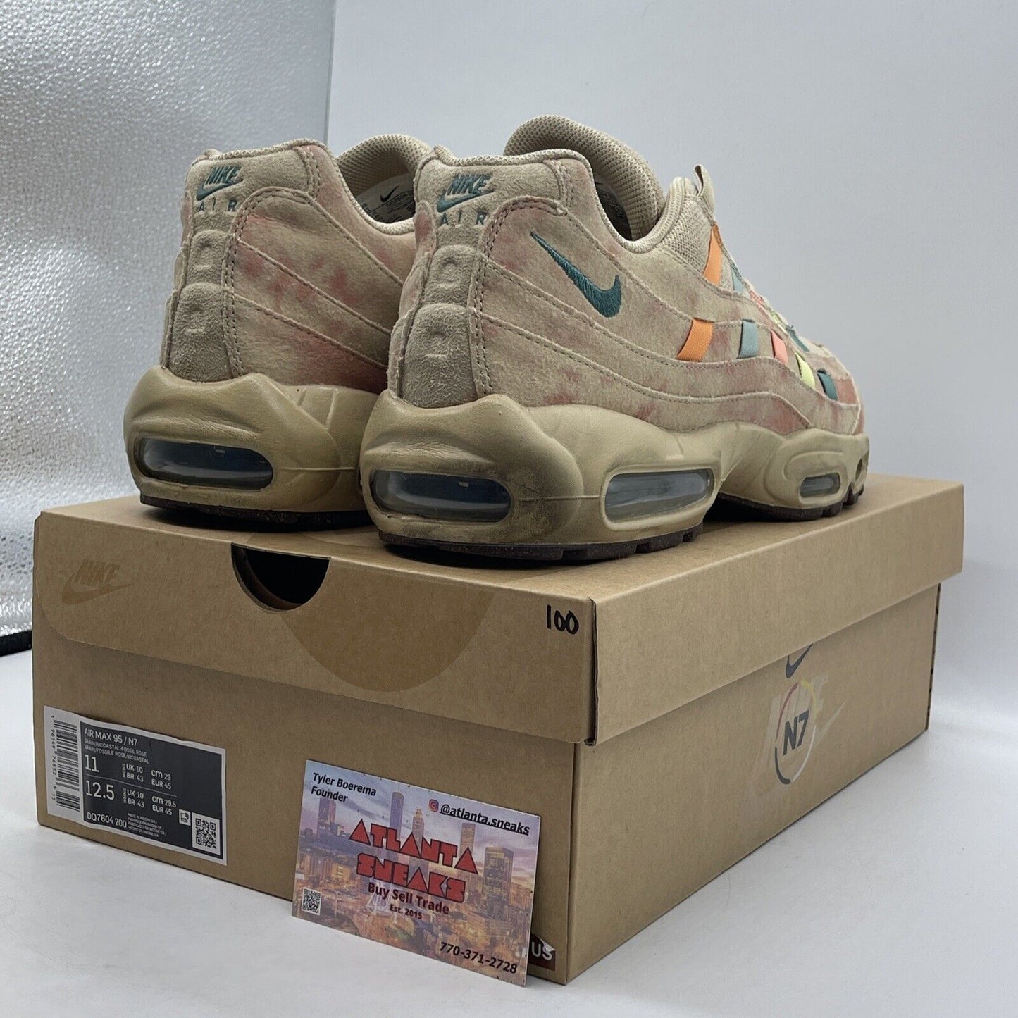 Size 11 - Nike Air Max 95 N7 2022 Brown Green Orange Blue Suede (DQ7604-200)