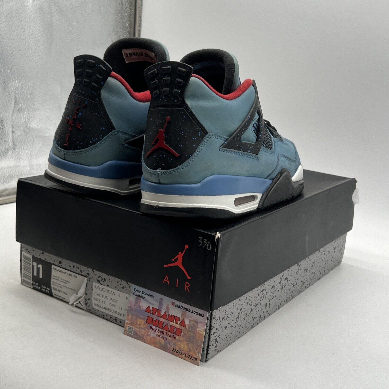 Size 11 - Jordan 4 Retro x Travis Scott Mid Cactus Jack (308497-406)