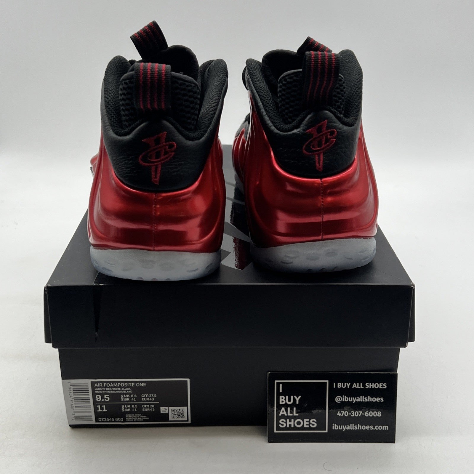 Size 9.5 - Nike Air Foamposite One 2023 Metallic Red (DZ2545-600)