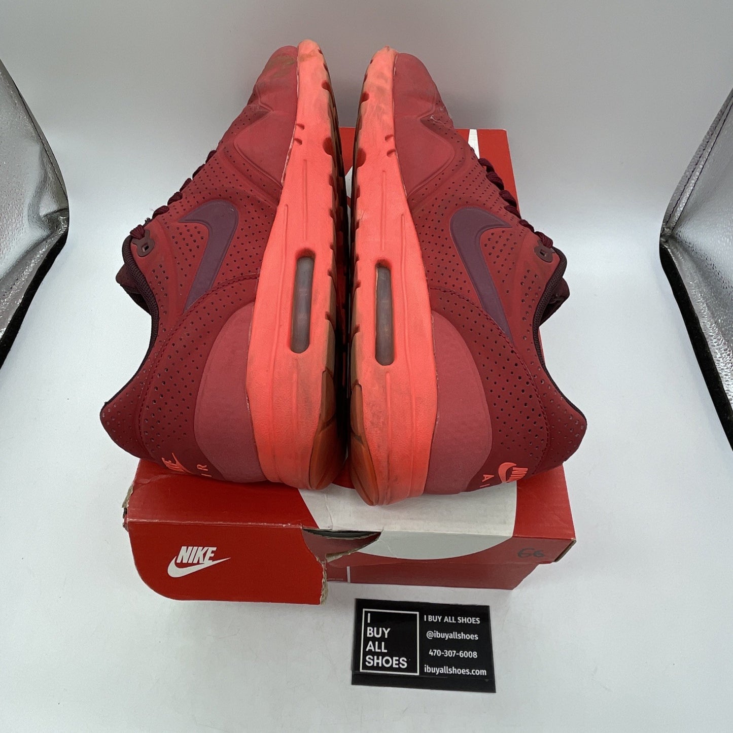 Size 10 - Nike Air Max 1 Ultra Moire Triple Red (705297-600)