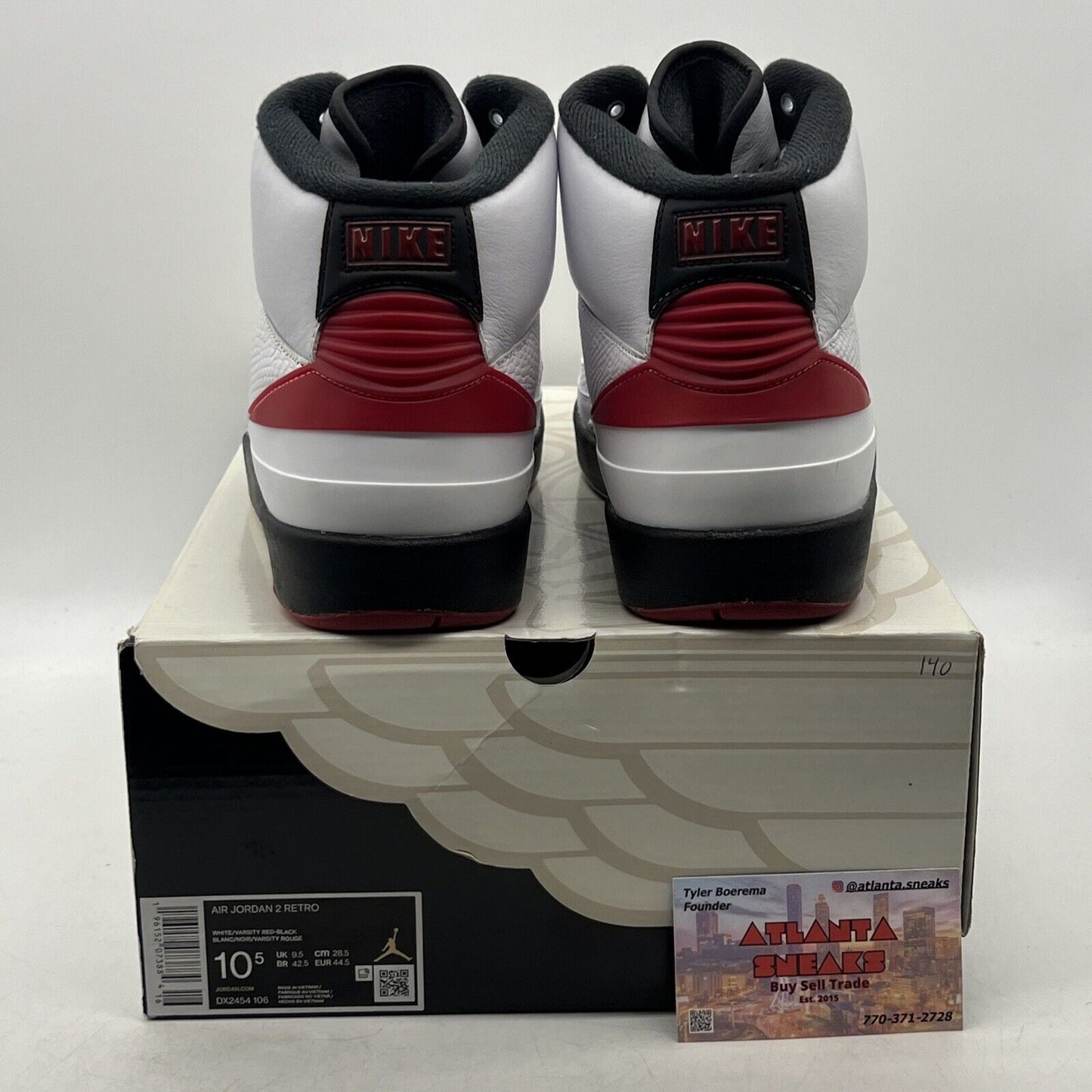 Size 10.5 - Jordan 2 Retro Mid Chicago Red White Black (DX2454-106)