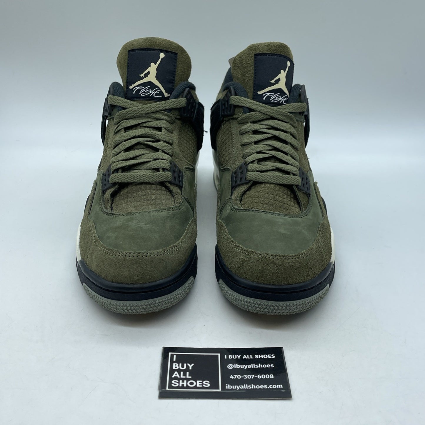Size 10.5 - Jordan 4 SE Retro Low Craft Olive Green Suede Leather (FB9927-200)