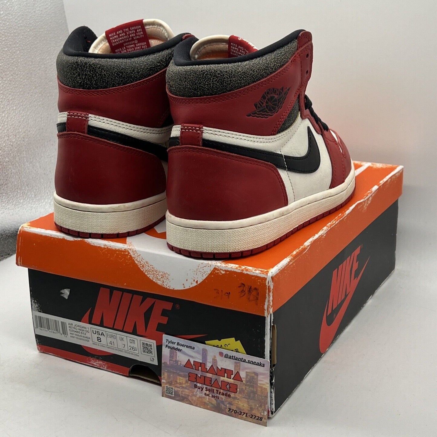 Size 8 - Jordan 1 Retro High OG Chicago Reimagined Lost & Found 2022