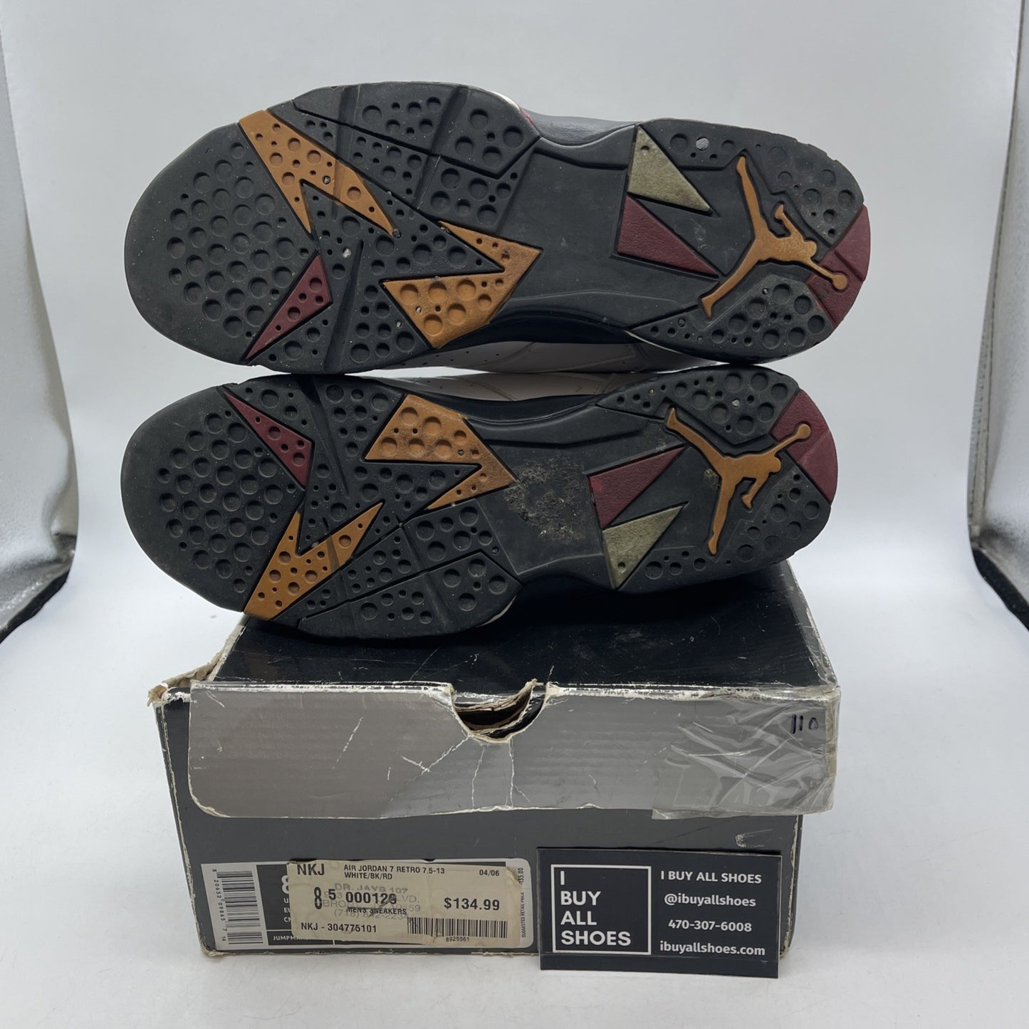 Size 8.5 - Air Jordan 7 Retro 2006 Cardinal (304775-101)