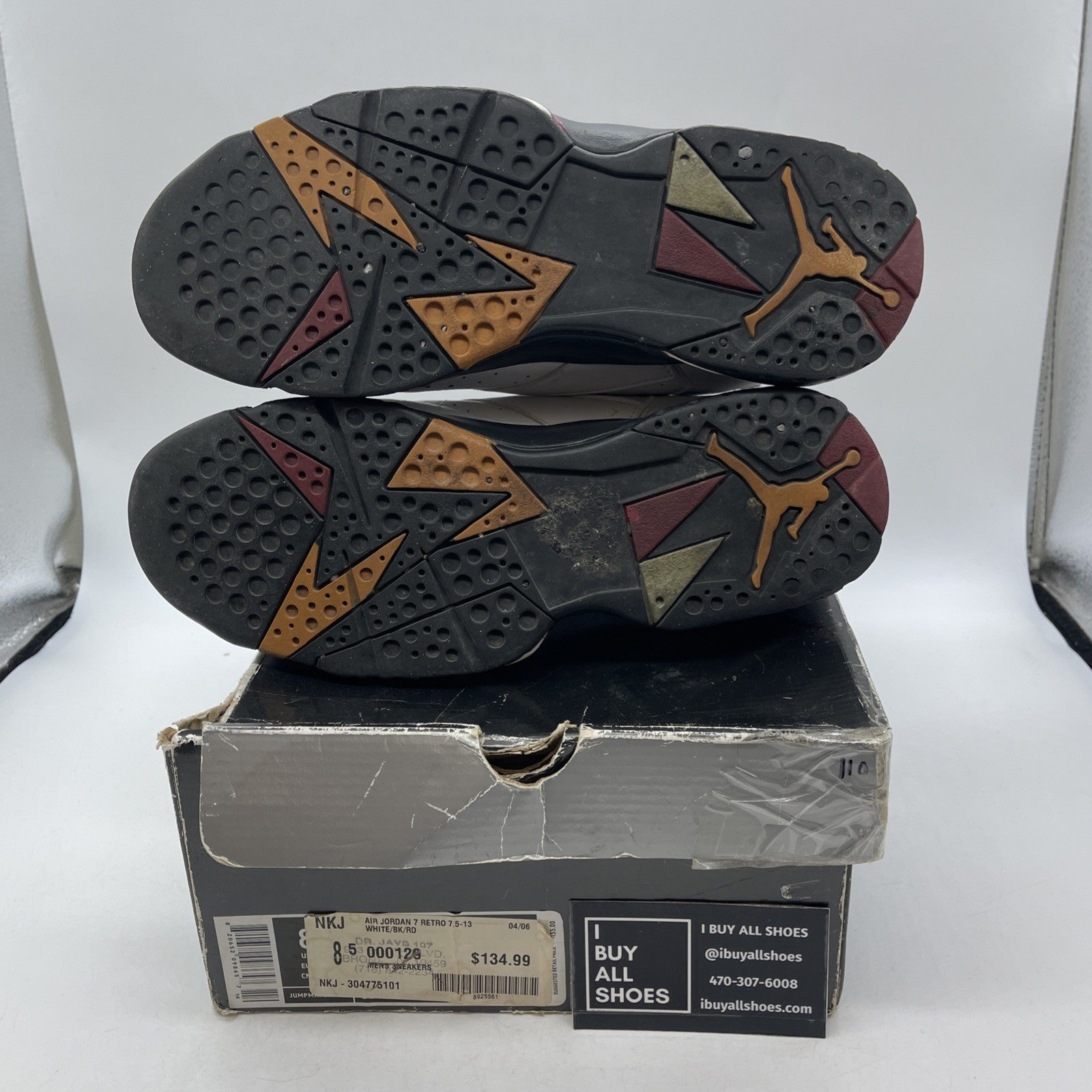 Size 8.5 - Air Jordan 7 Retro 2006 Cardinal (304775-101)