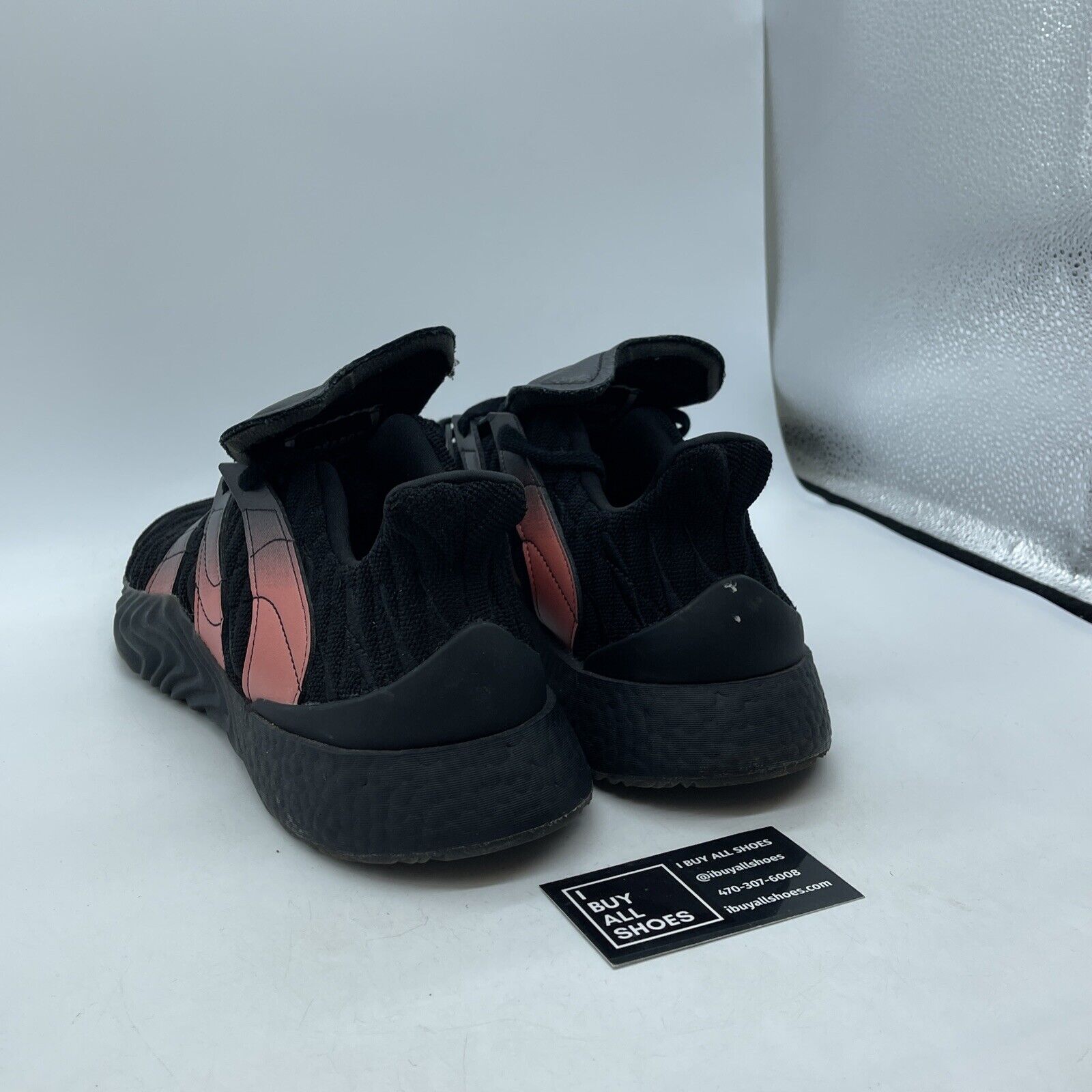 Size 13 - adidas Sobakov 2.0 Core Black Solar Orange Pink Black Suede (EE5632)