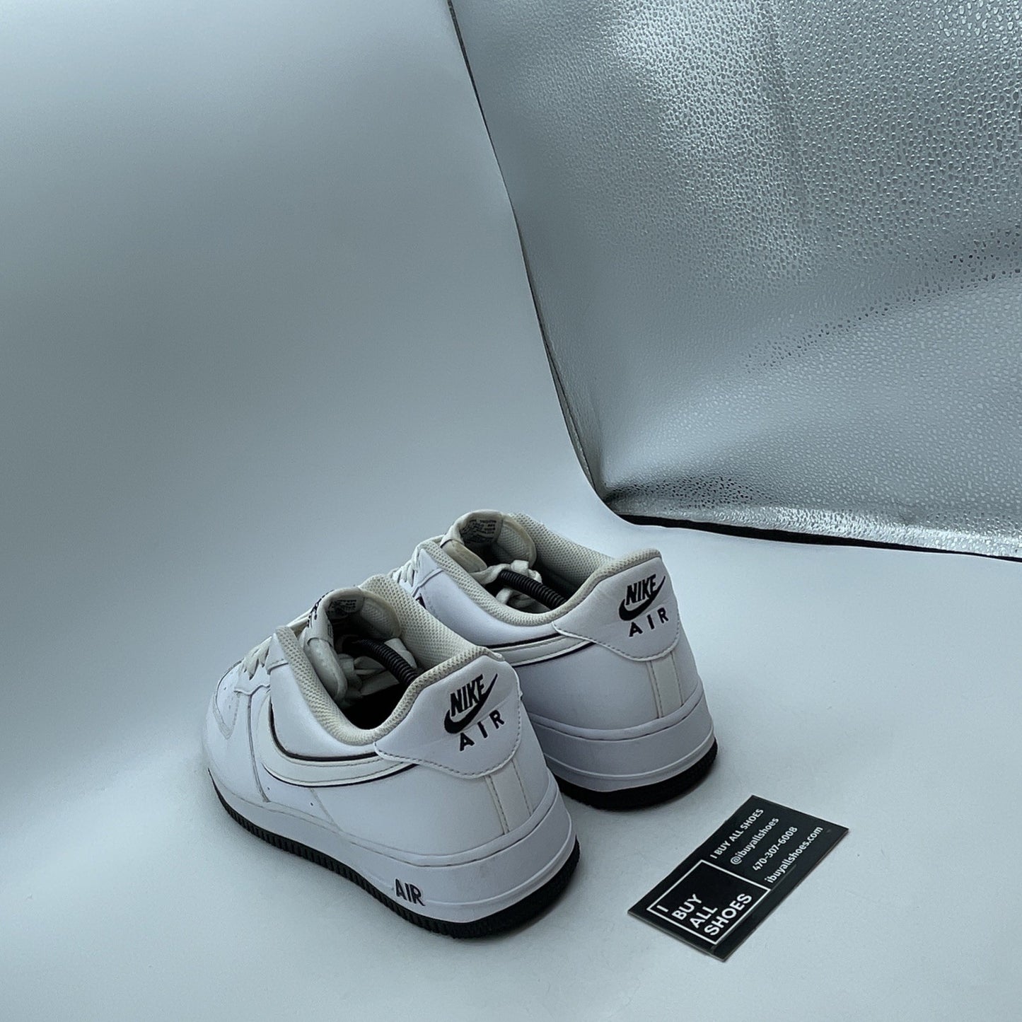Size 12 - Nike Air Force 1 '07 White Black Outline (DV0788-103)