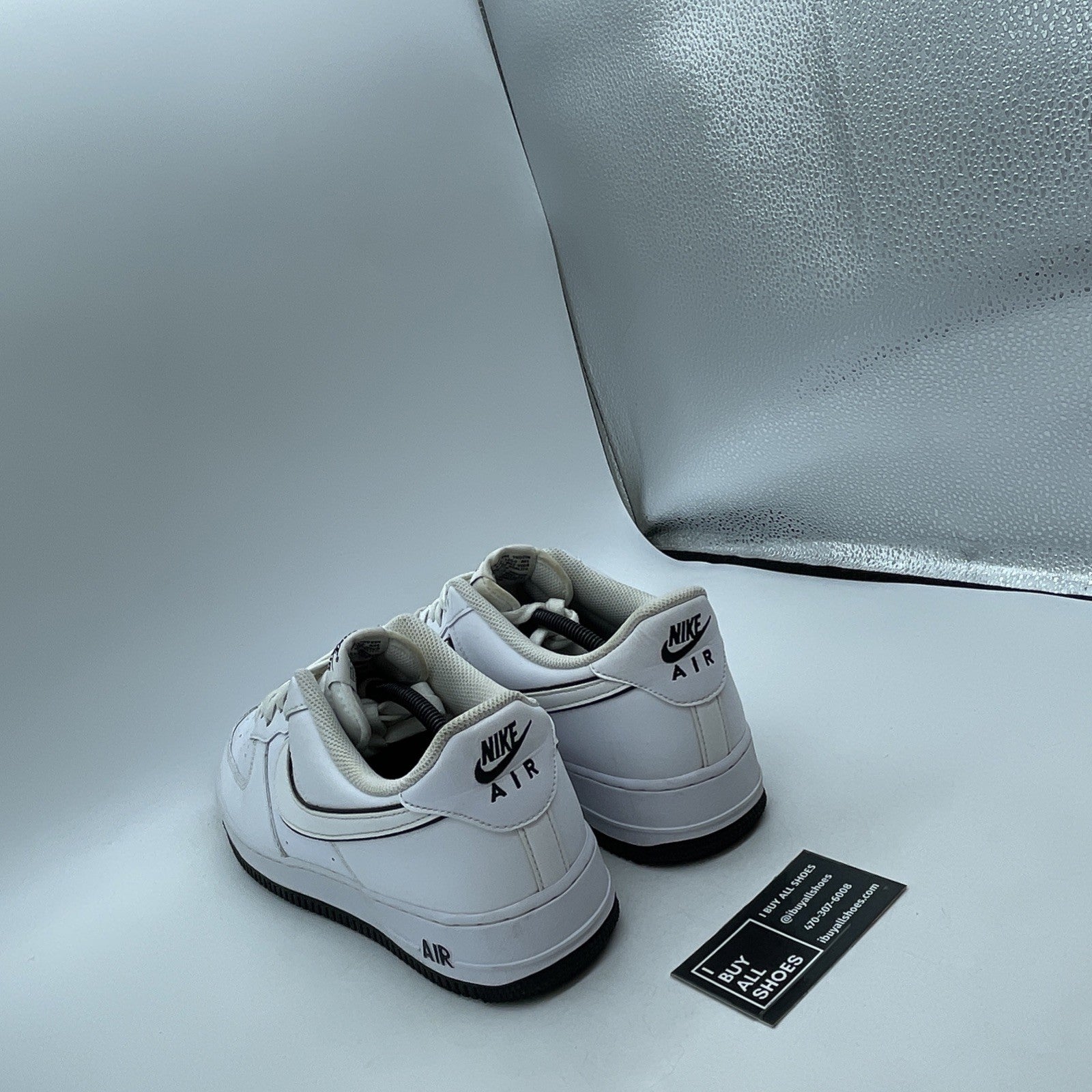 Size 12 - Nike Air Force 1 '07 White Black Outline (DV0788-103)