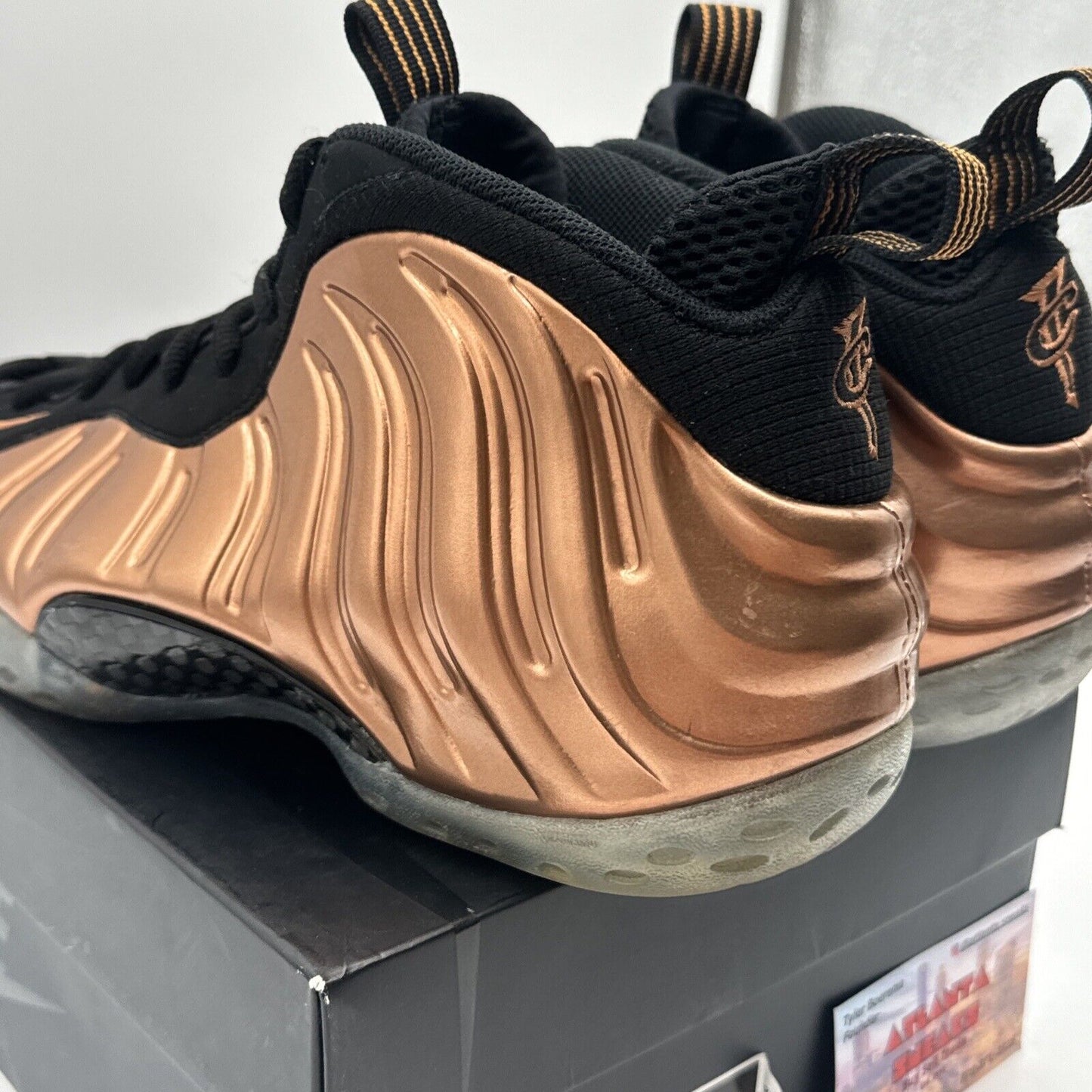 Size 9.5 - Nike Air Foamposite One Copper 2017 Carbon Icy Soles OG Box