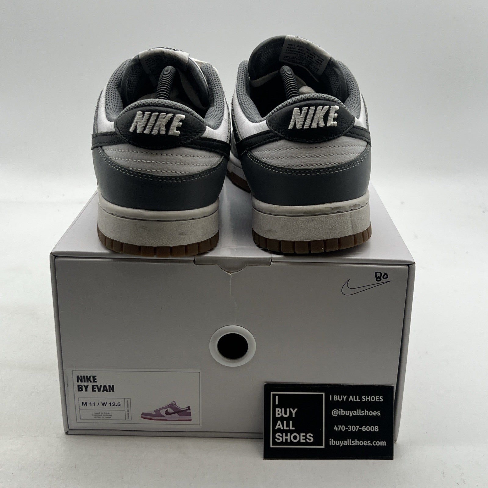Size 11 - Nike Dunk Low ID By You Men’s Gum White Black Grey (FN0569-900)