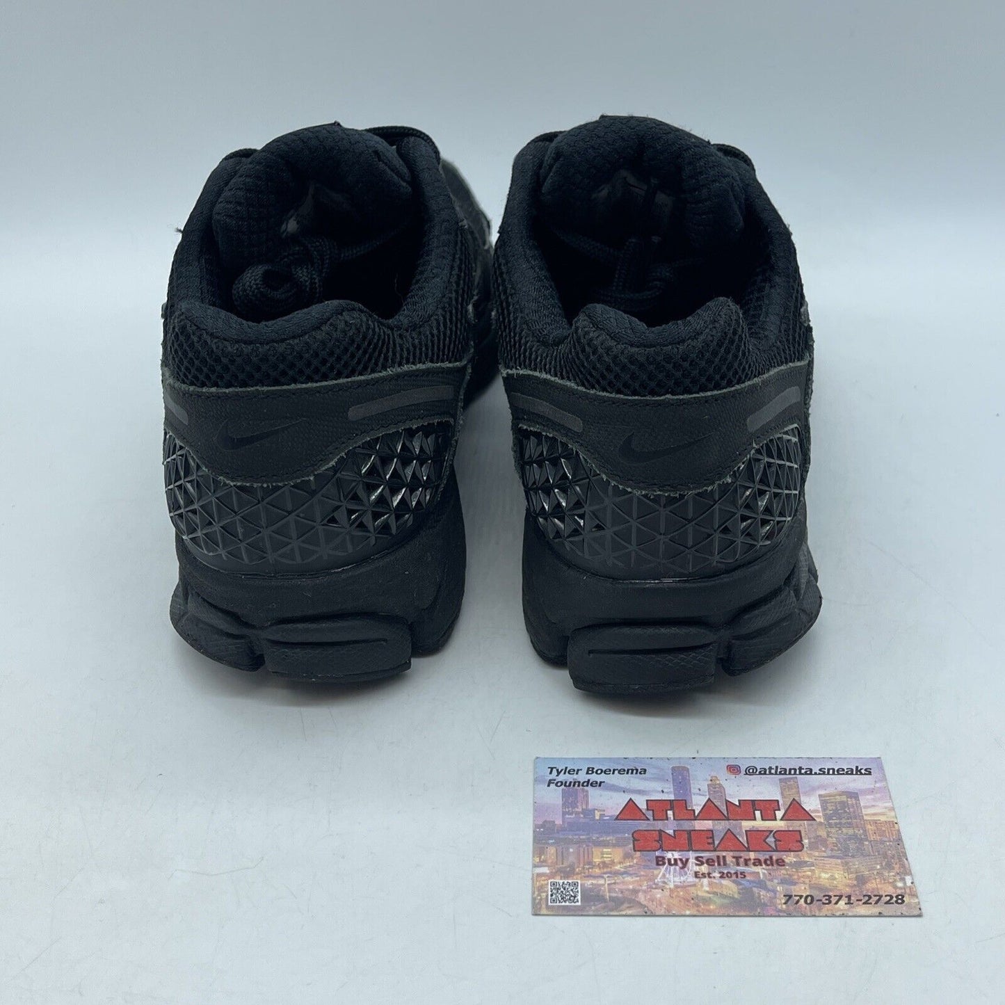 Size 8.5 - Nike Air Zoom Vomero 5 Triple Black Suede Leather (BV1358-003)