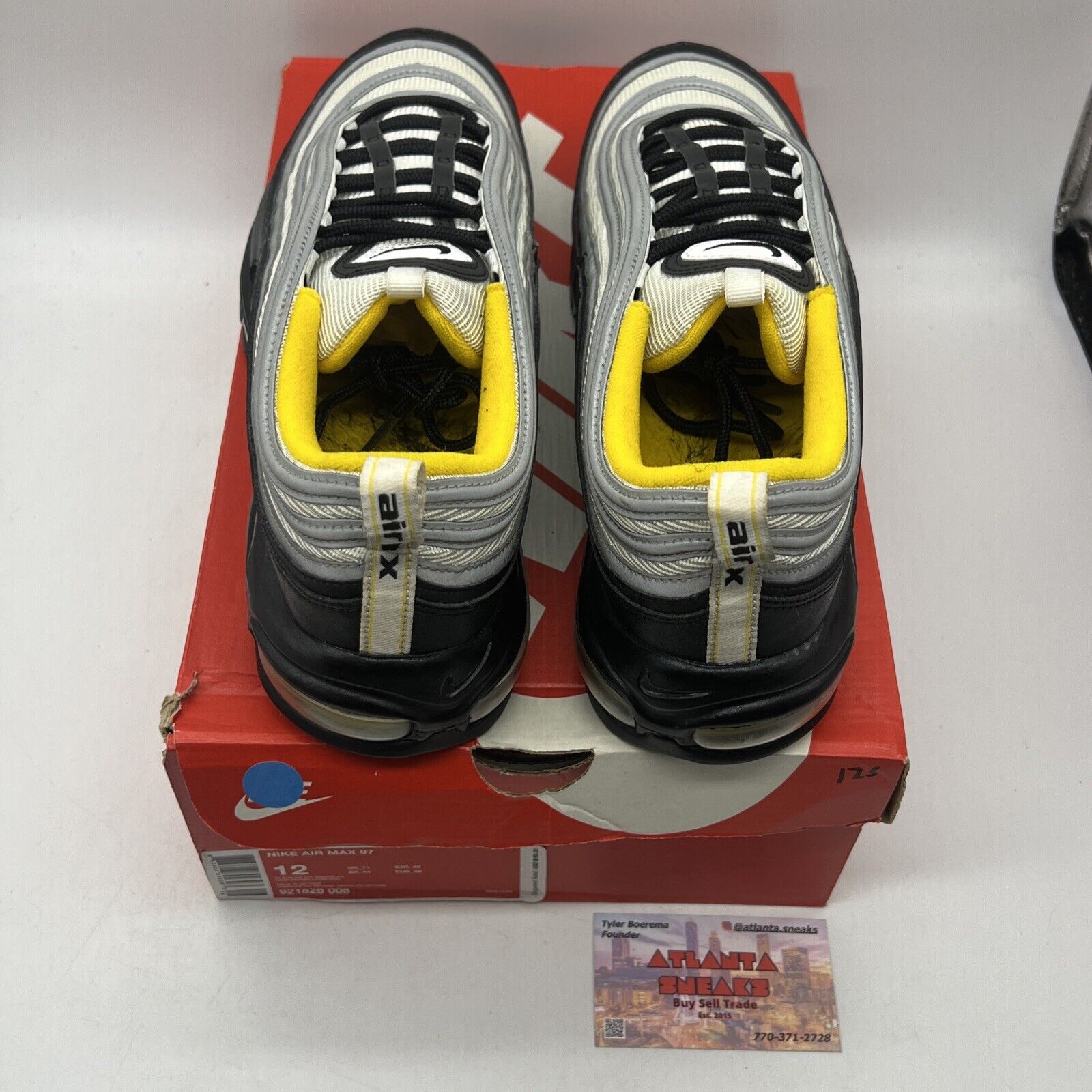 Size 12 - Nike Air Max 97 Steelers Yellow Grey Black