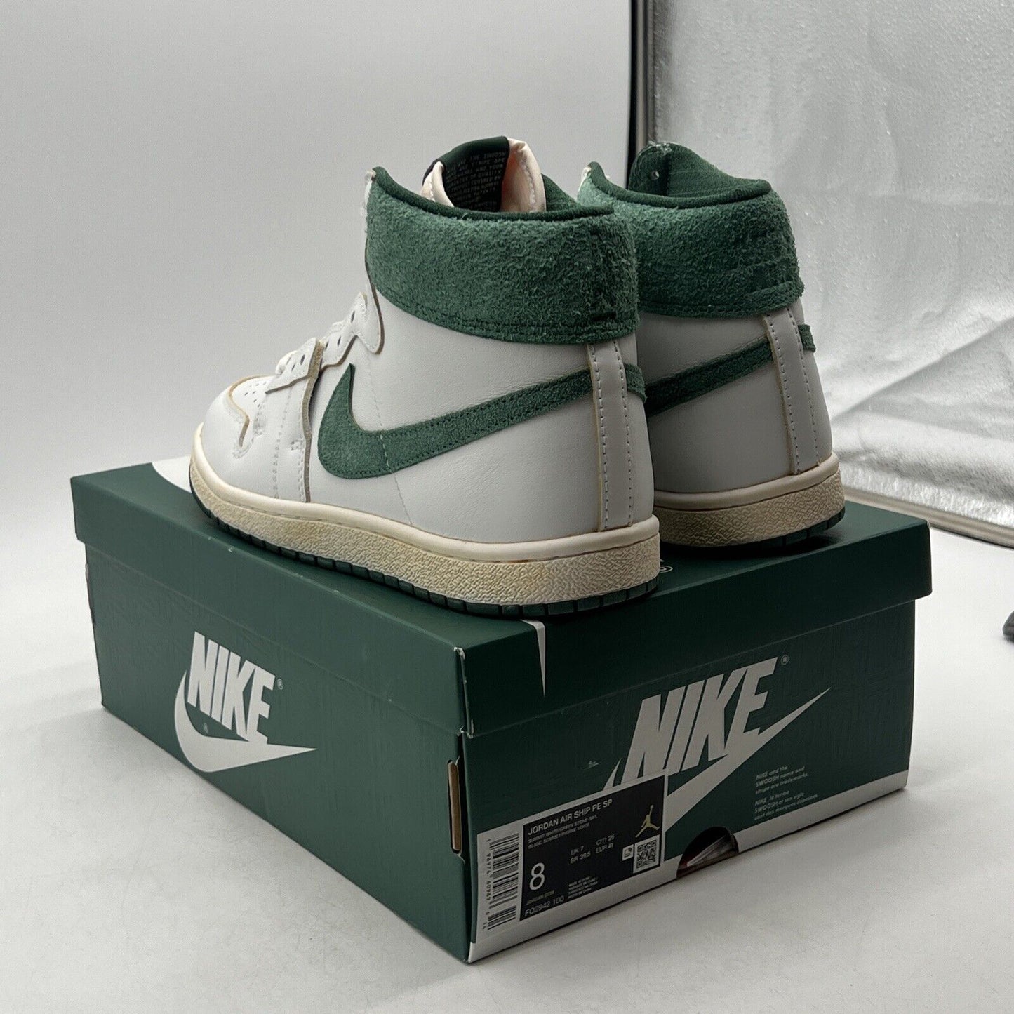 Size 8 - A Ma Maniére x Jordan Air Ship PE SP Green Stone