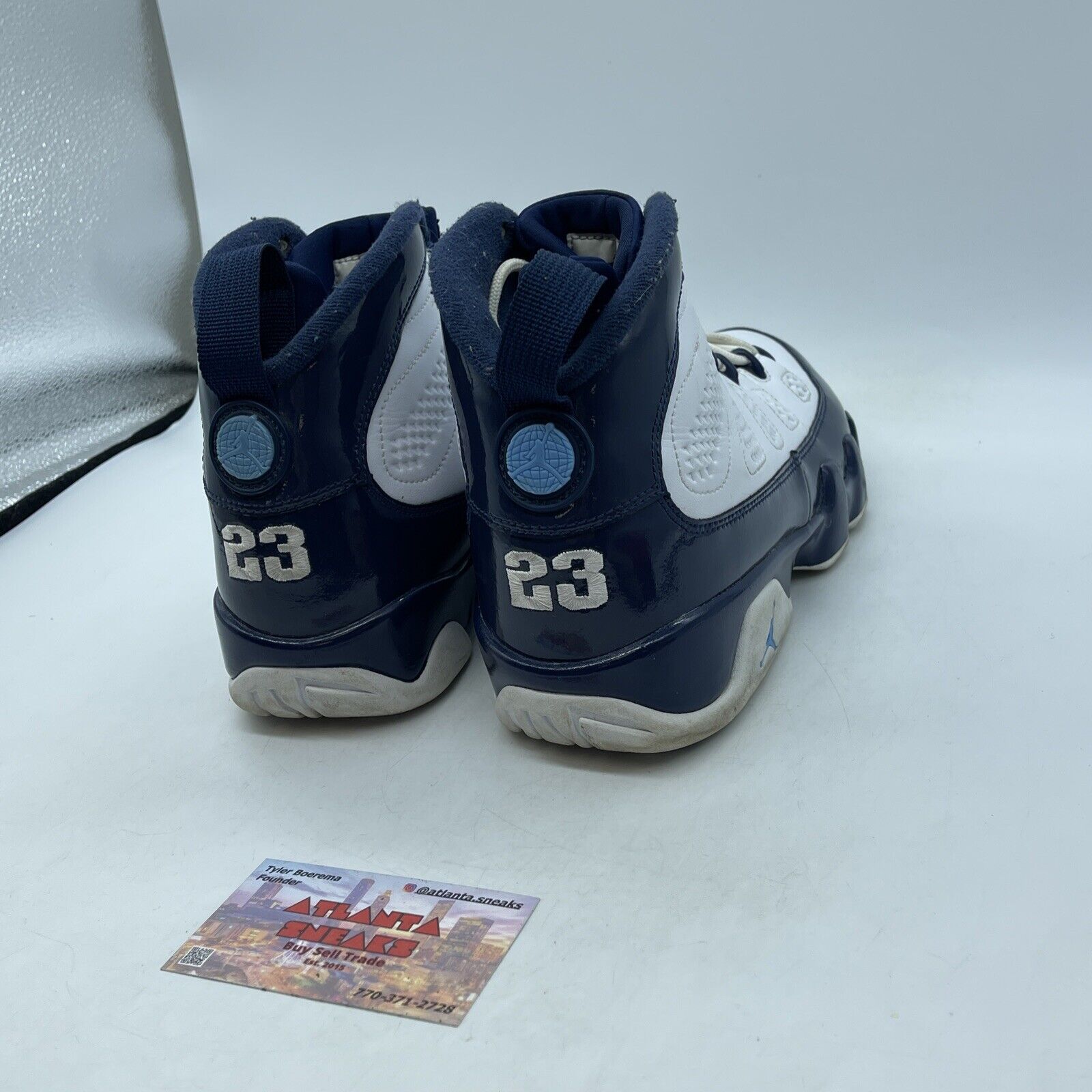 Size 8 - Air Jordan 9 Retro UNC Blue White Leather (302370-145)