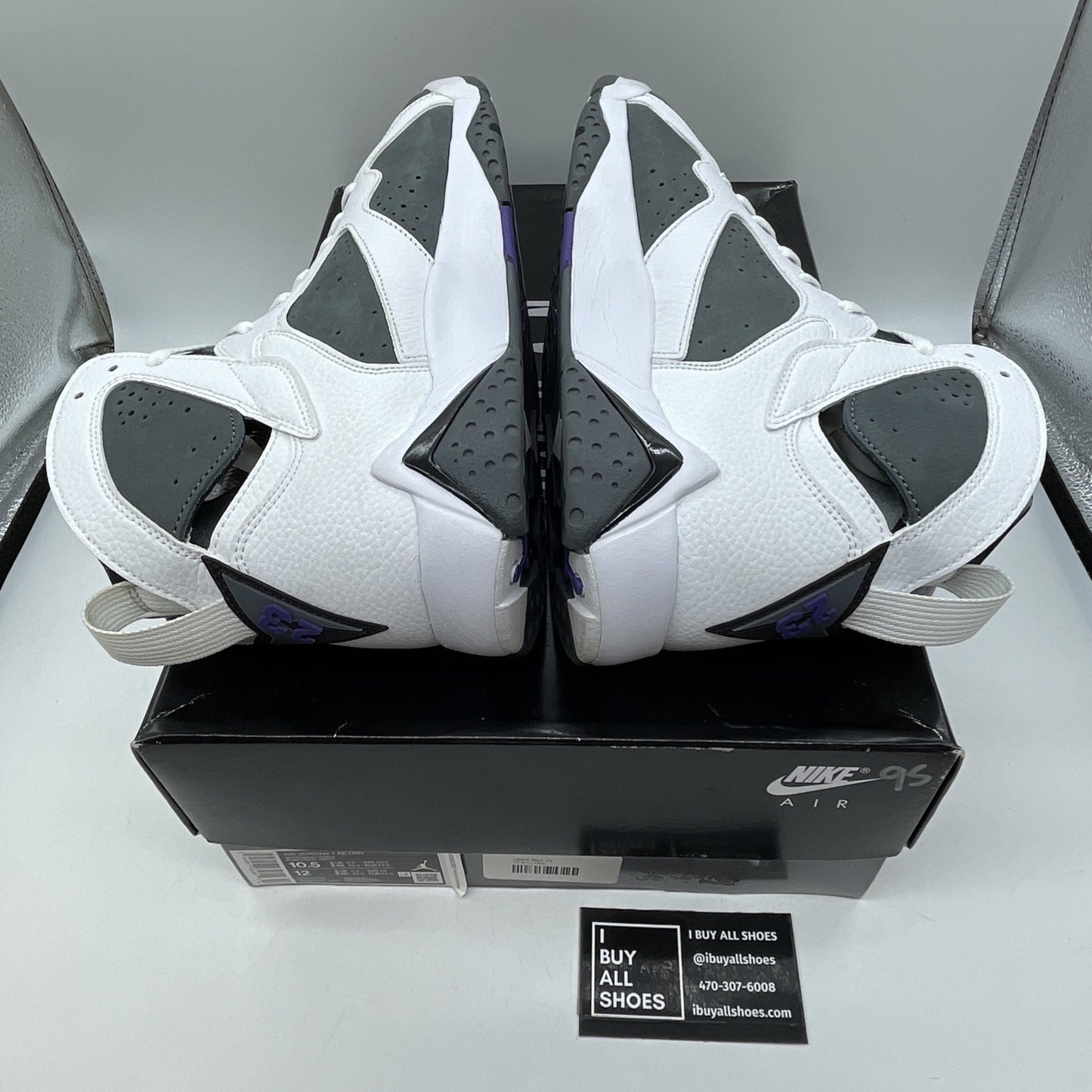 Size 10.5 - Air Jordan 7 Retro 2021 Flint Grey White Suede Leather (CU9307-100)