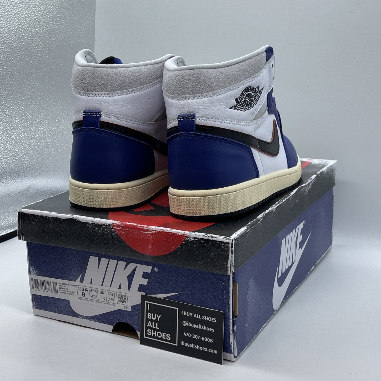 Size 9 - Air Jordan 1 Retro OG High Rare Air Deep Royal Blue (DZ5485-100)