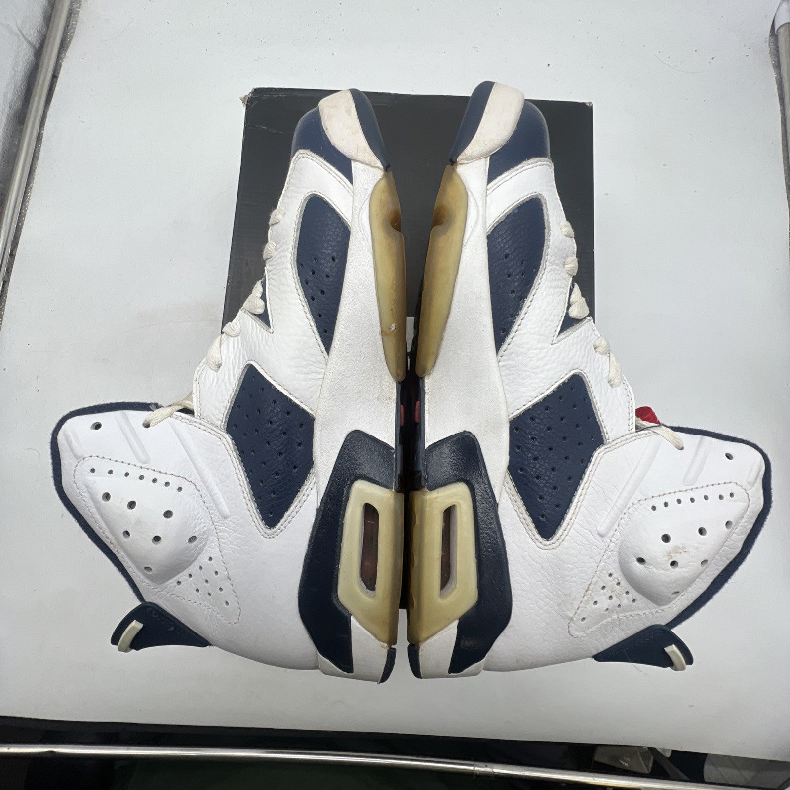 Size 10.5 - Air Jordan 6 Retro 2012 Olympic (384664-130)