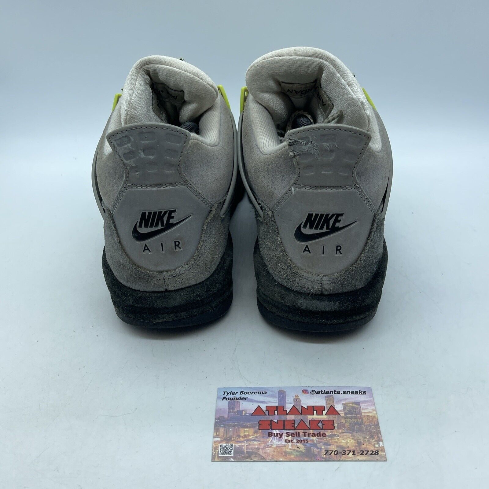 Size 8.5 - Jordan 4 Retro SE Mid Neon 95 Grey Black Green Suede (CT5342-007)