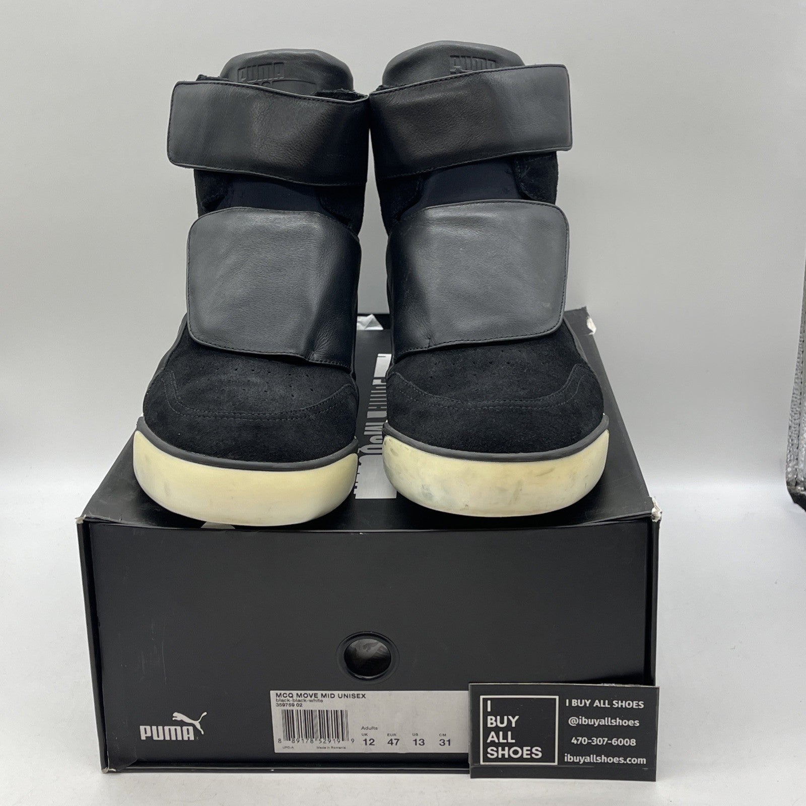 Size 13 - PUMA Move Mid x Alexander McQueen Black (359759-02)