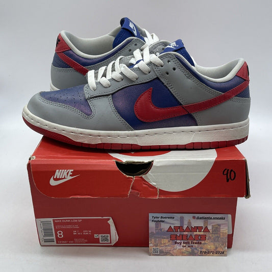 Size 8 - Nike Dunk Retro 2020 Low Samba Grey White Red Leather (CZ2667-400)