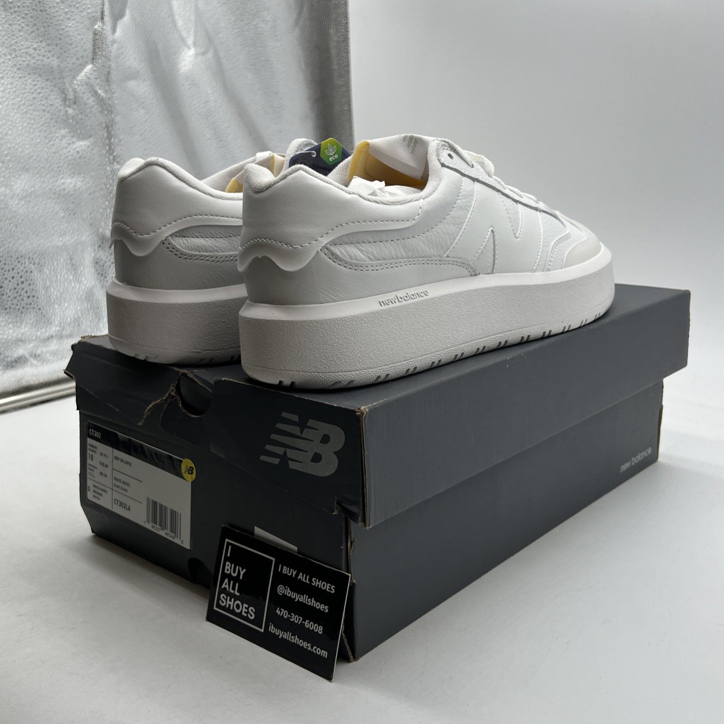 Size 10 - New Balance Platform Sneakers Triple White (CT302LA)