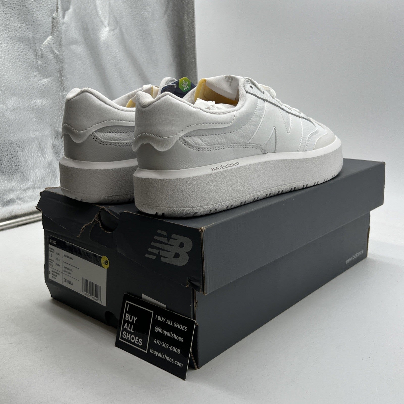 Size 10 - New Balance Platform Sneakers Triple White (CT302LA)