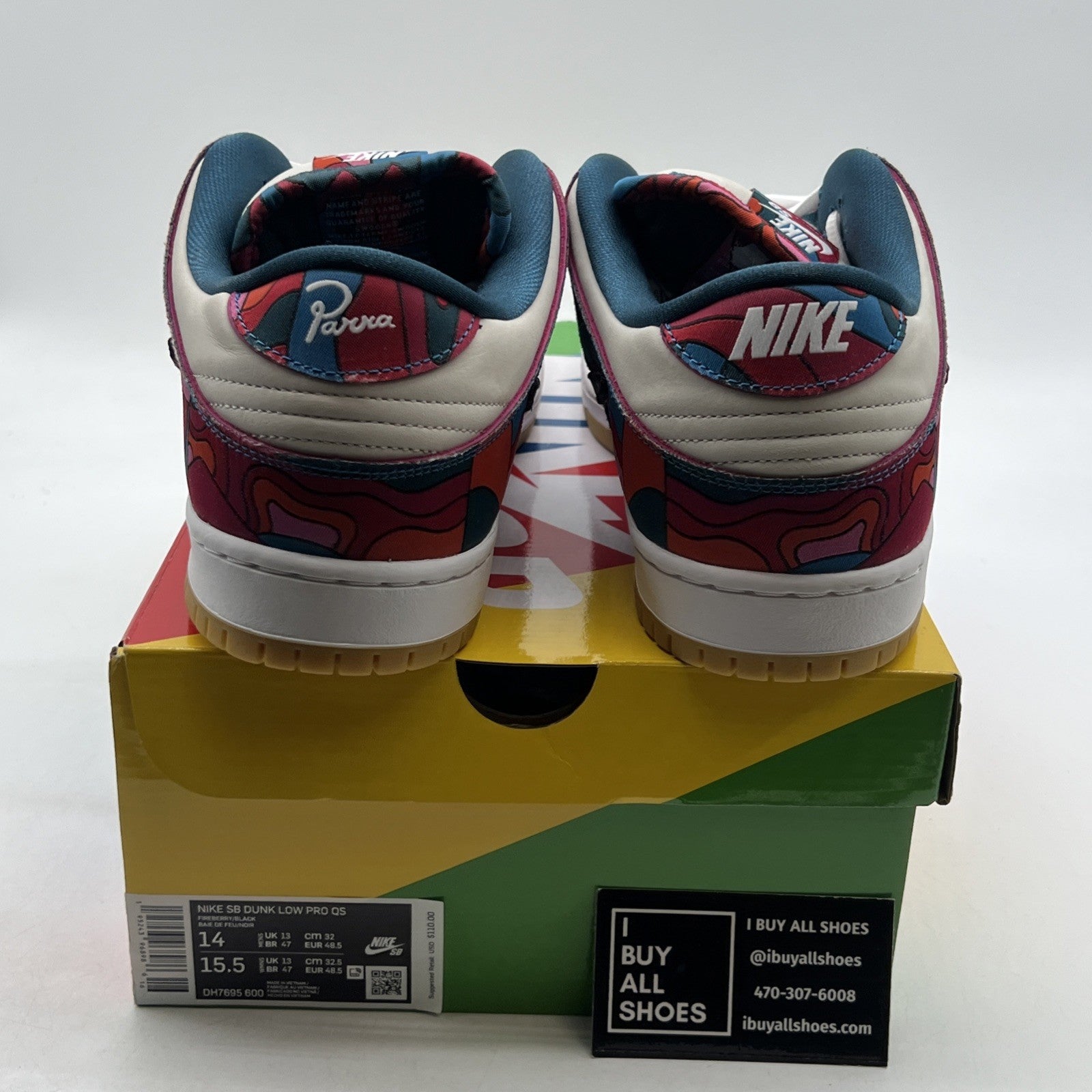 Size 14 - Nike Dunk Low Pro SB x Parra Abstract Art 2021 (DH7695-600)