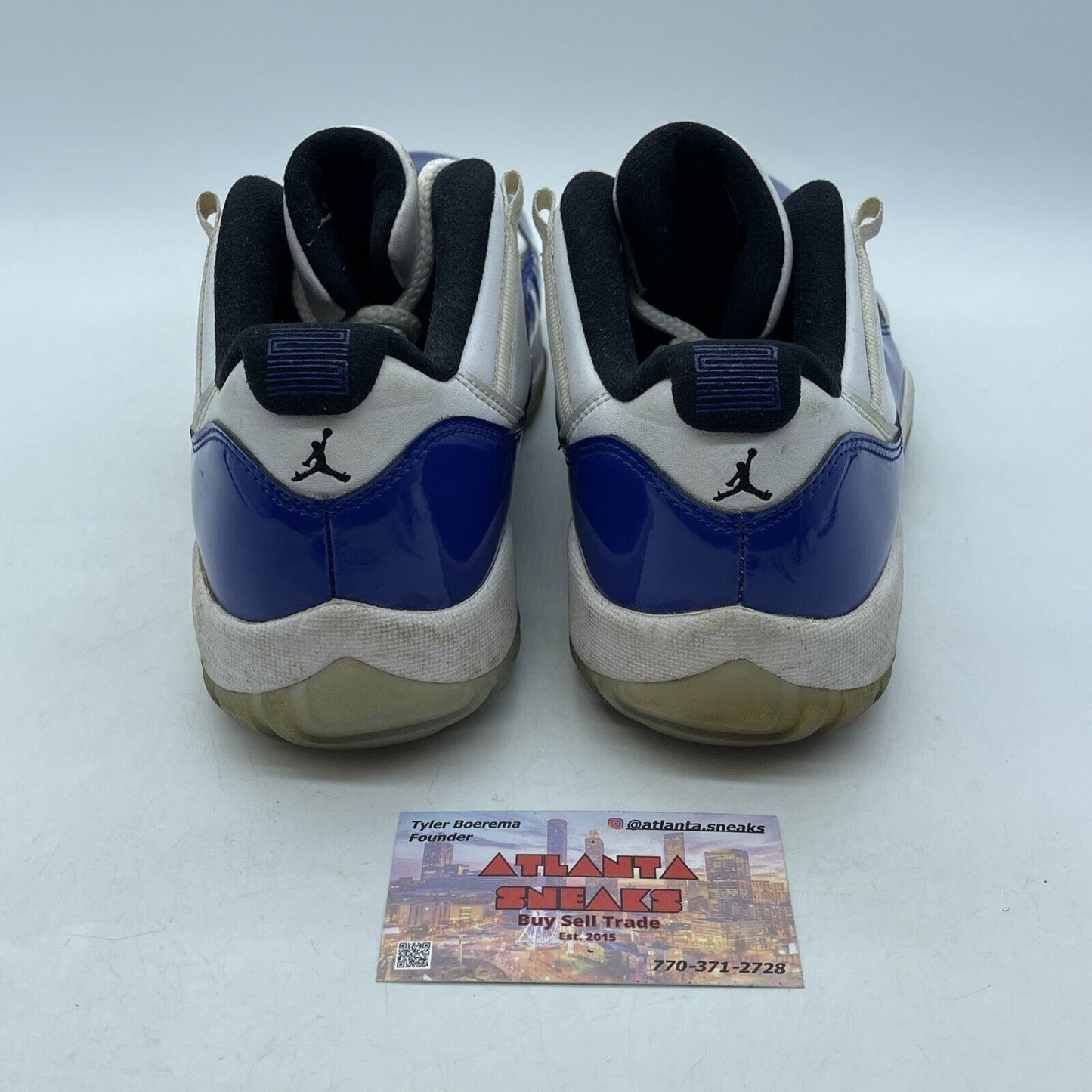Size 9.5W - Nike Air Jordan 11 Retro Low White Concord Suede (AH7860-100)