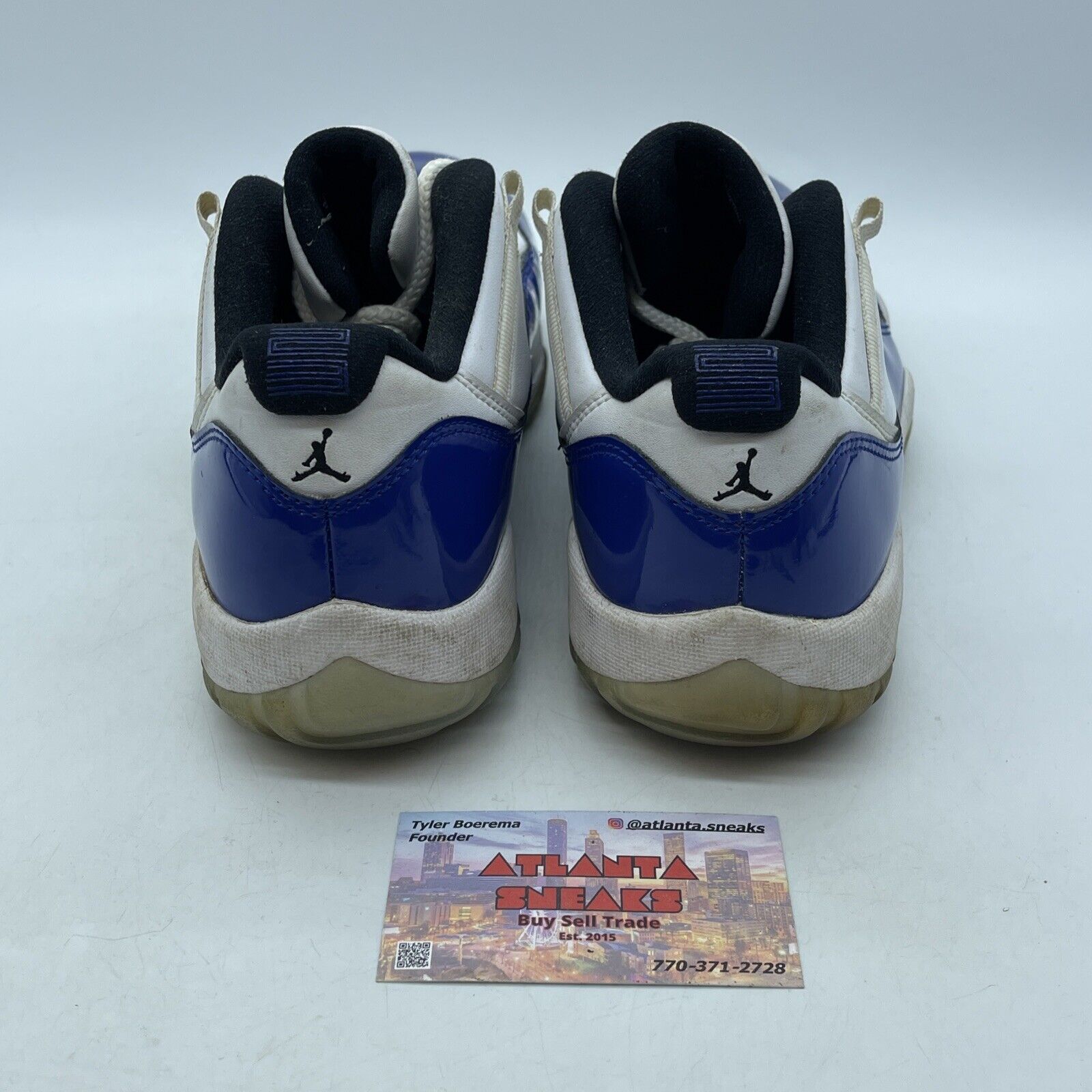 Size 9.5W - Nike Air Jordan 11 Retro Low White Concord Suede (AH7860-100)