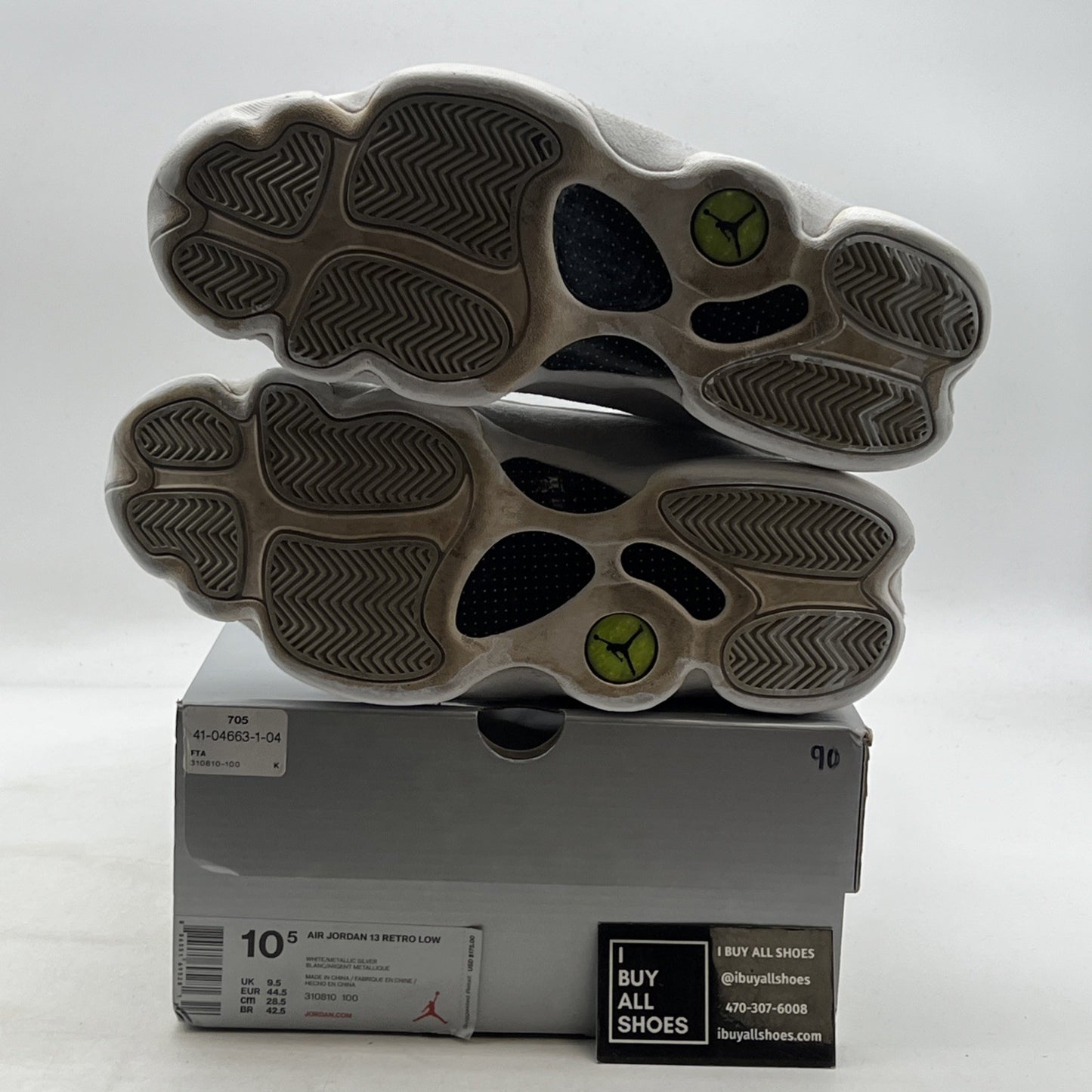 Size 10.5 - Air Jordan 13 Retro Low Pure Money (310810-100)