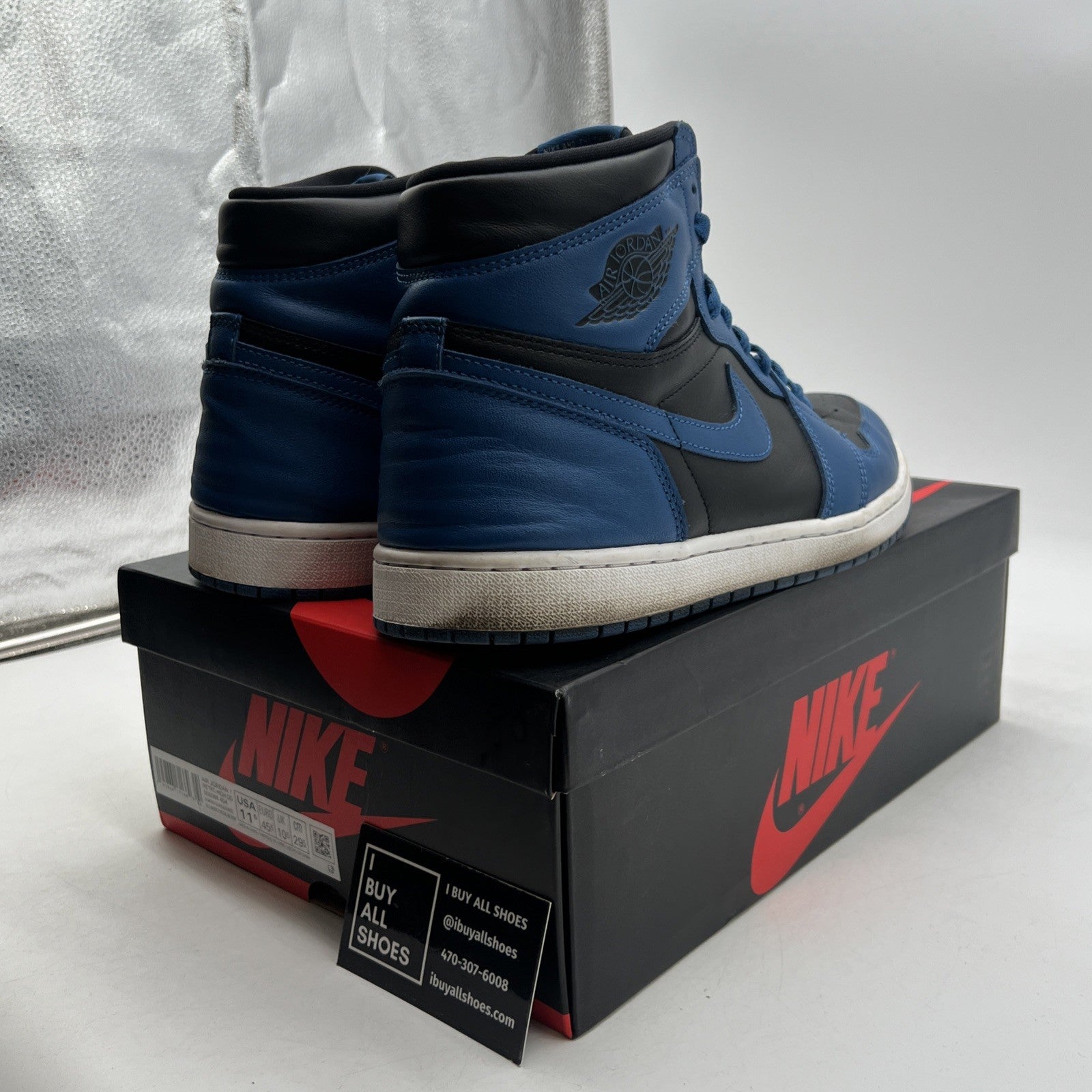 Size 11.5 - Air Jordan 1 Retro OG High Dark Marina Blue (555088-404)