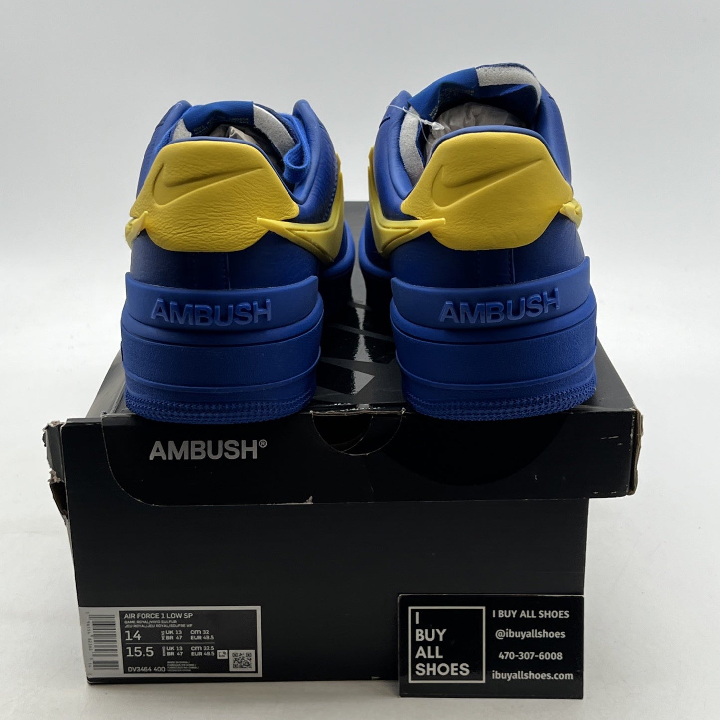 Size 14 - Nike AMBUSH x Air Force 1 Low Game Royal (DV3464-400)