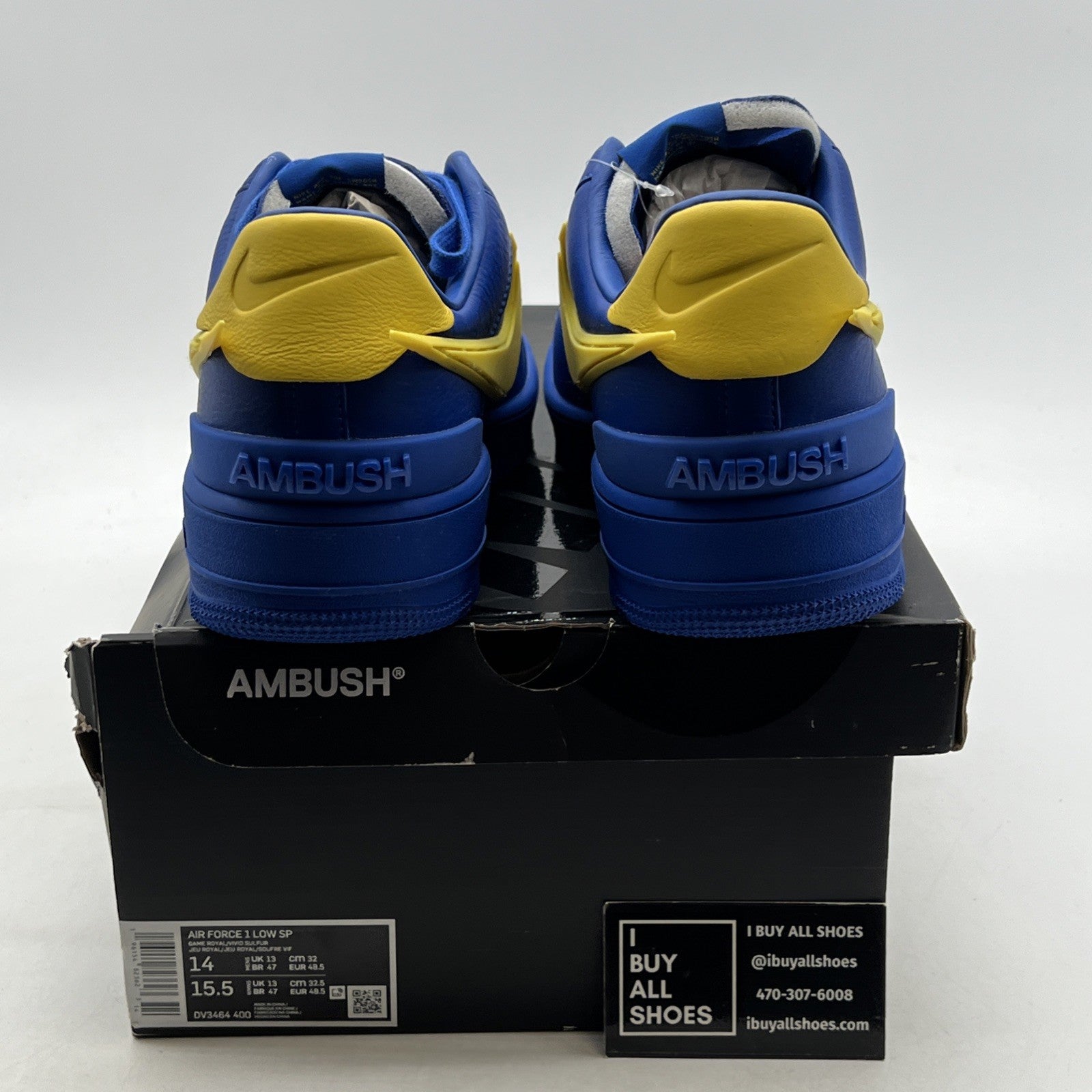 Size 14 - Nike AMBUSH x Air Force 1 Low Game Royal (DV3464-400)
