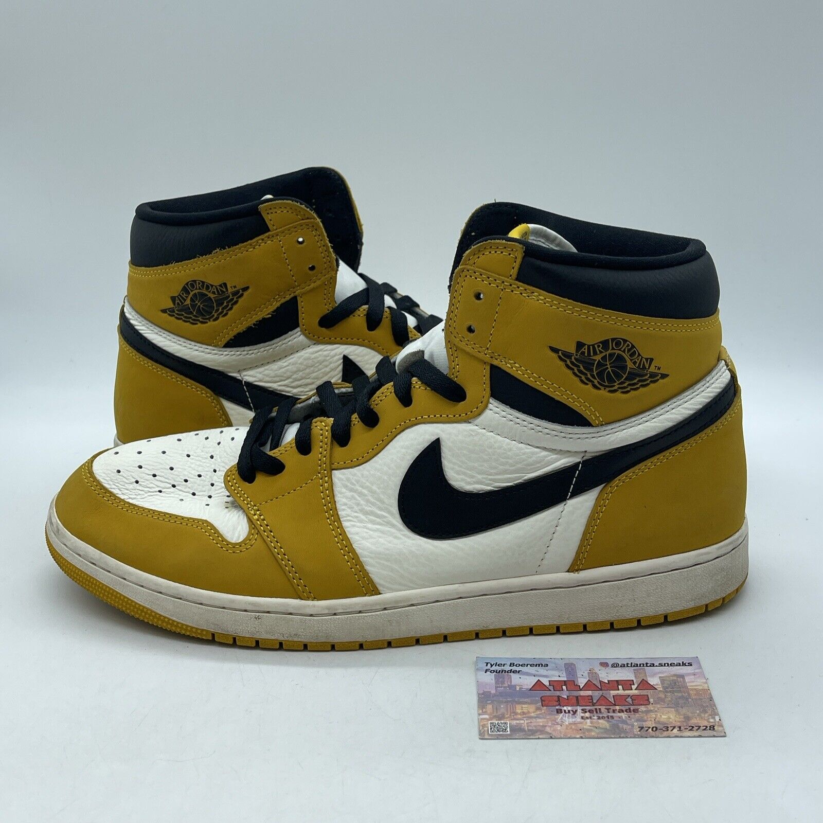 Size 12.5 - Air Jordan 1 Retro OG High Yellow Ochre Suede Leather (DZ5485-701)