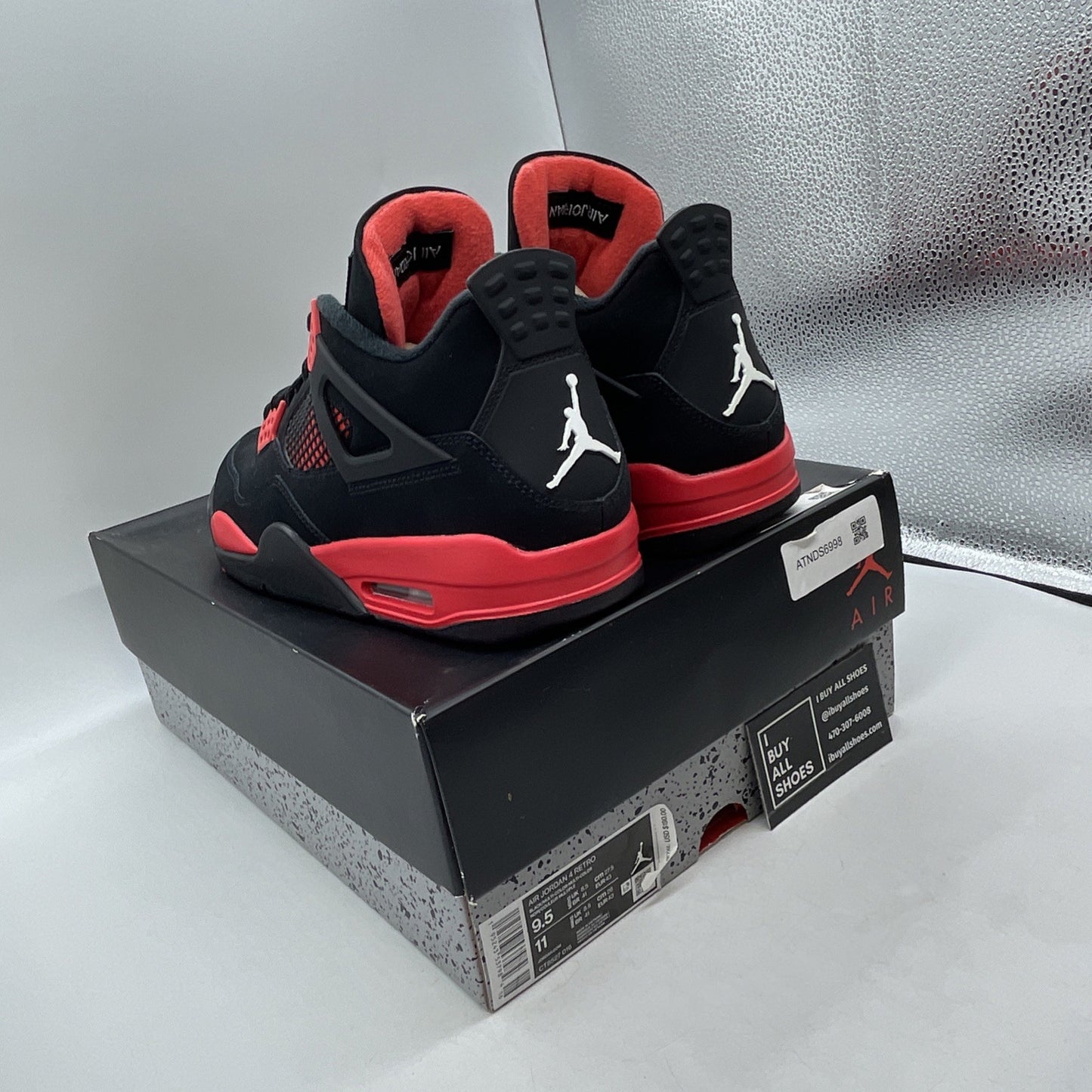 Size 9.5 - Air Jordan 4 Retro Mid Red Thunder (CT8527-016)