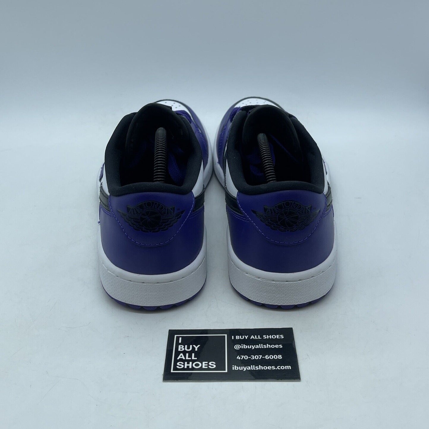 Size 11 - Air Jordan 1 Golf Low Court Purple White Black Leather (DD9315-105)