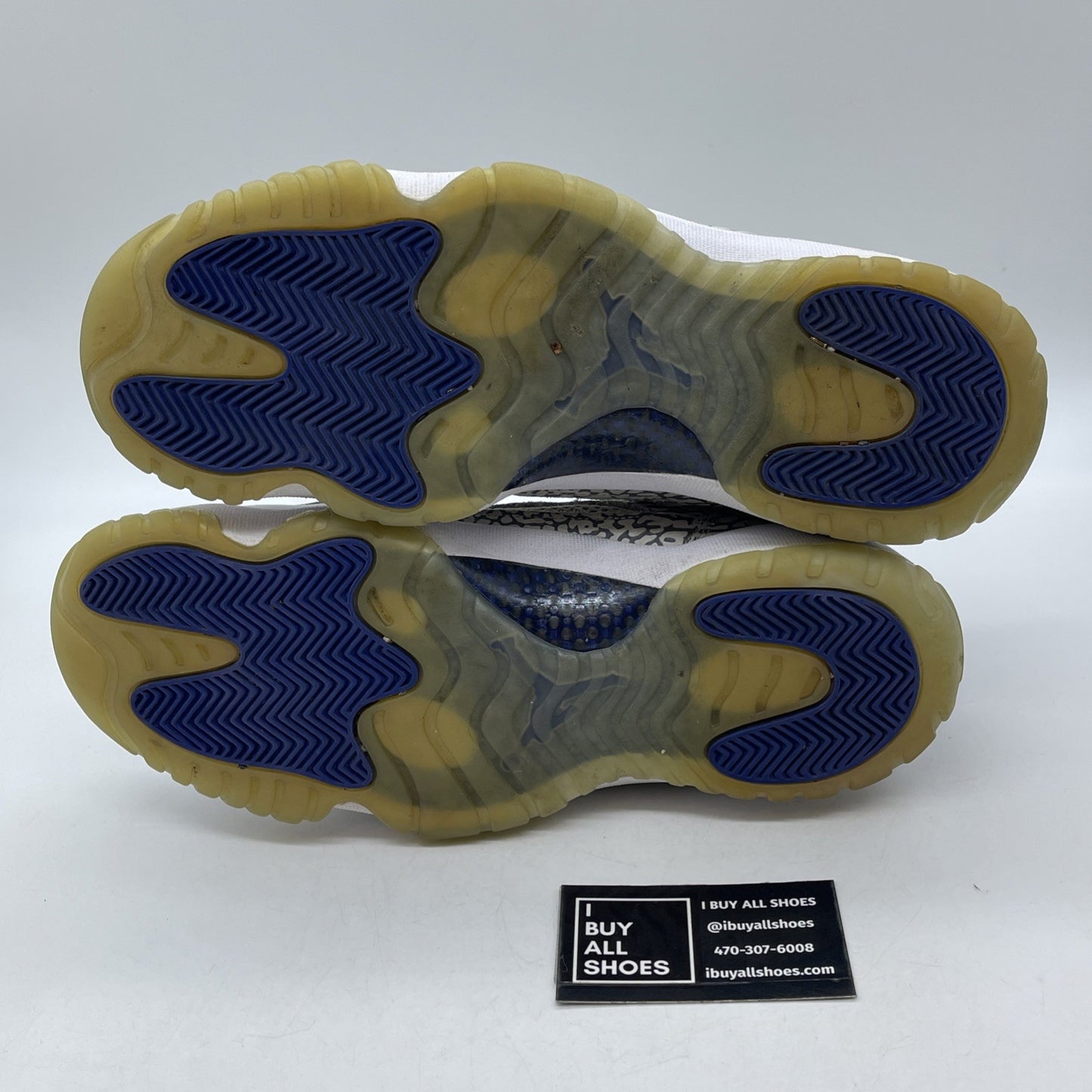 Size 11 - Air Jordan 11 Retro IE 2015 Low Cobalt White Grey Suede (306008-102)